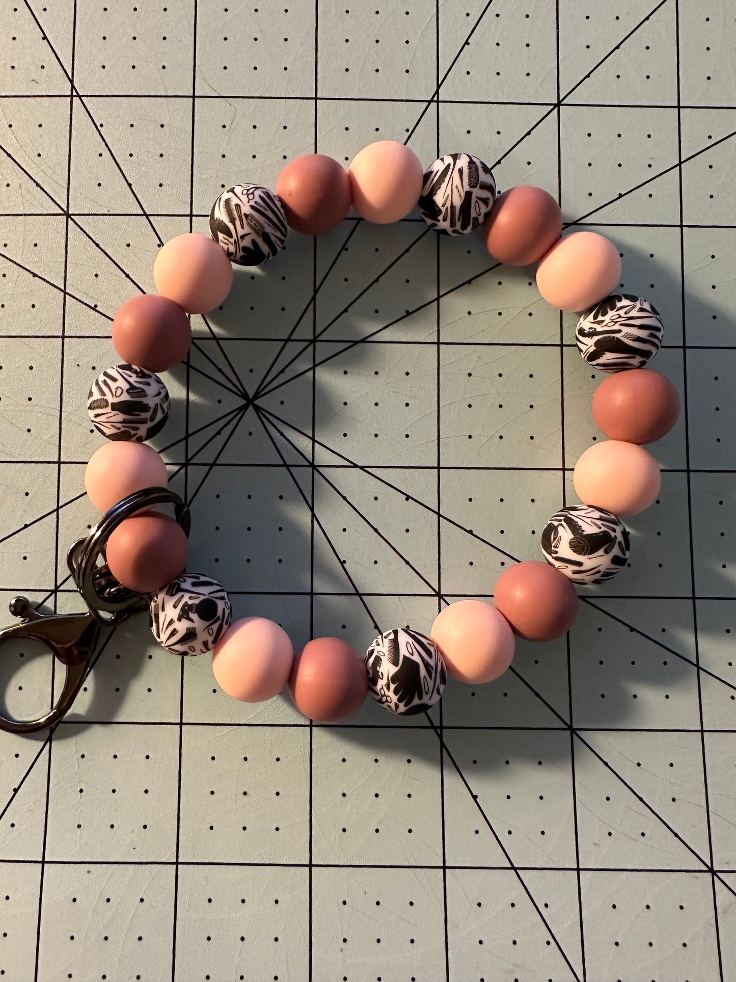 Beaded Silicone Wristlet