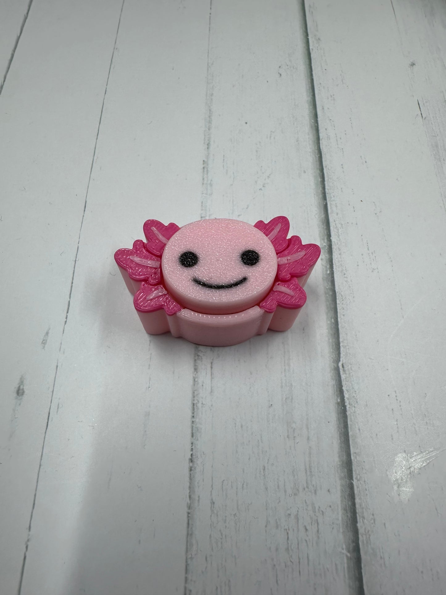 Axolotl Face 3D Printed Clicker - Random Color