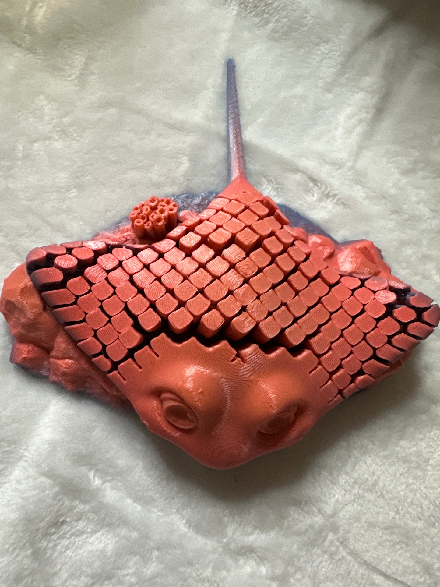 Stingray With Rock 3D Print - Random Color