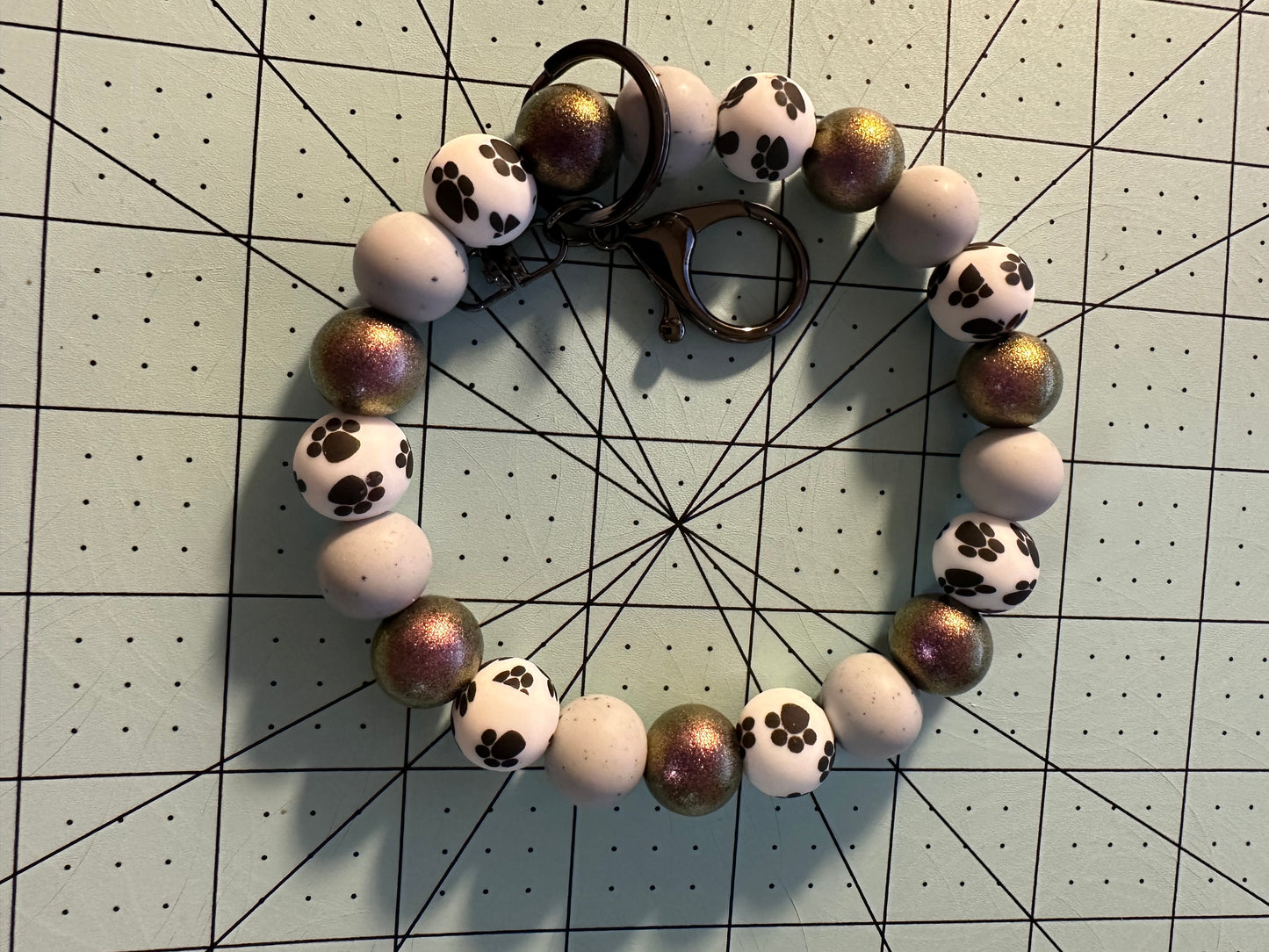 Beaded Silicone Wristlet