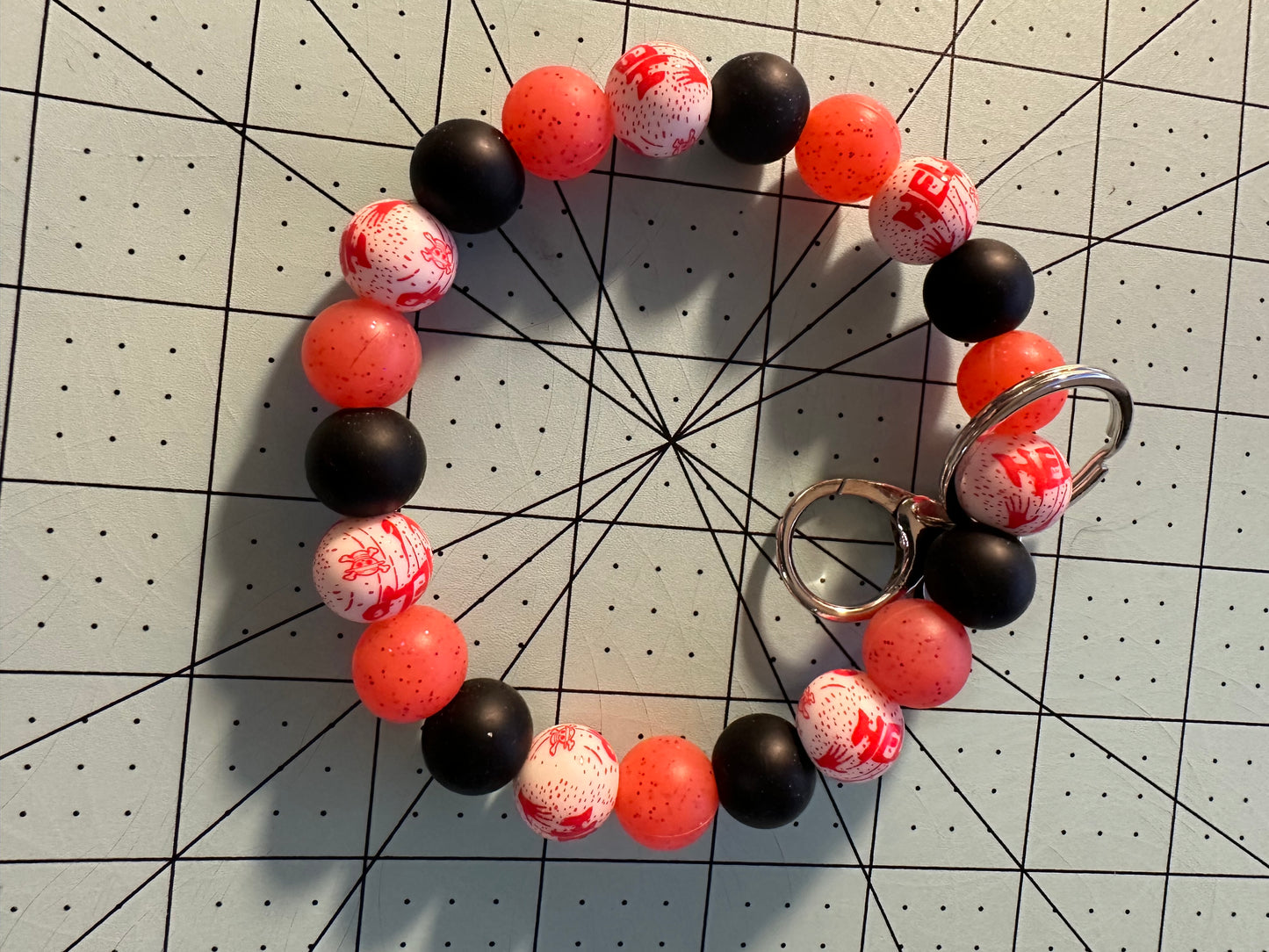Beaded Silicone Wristlet