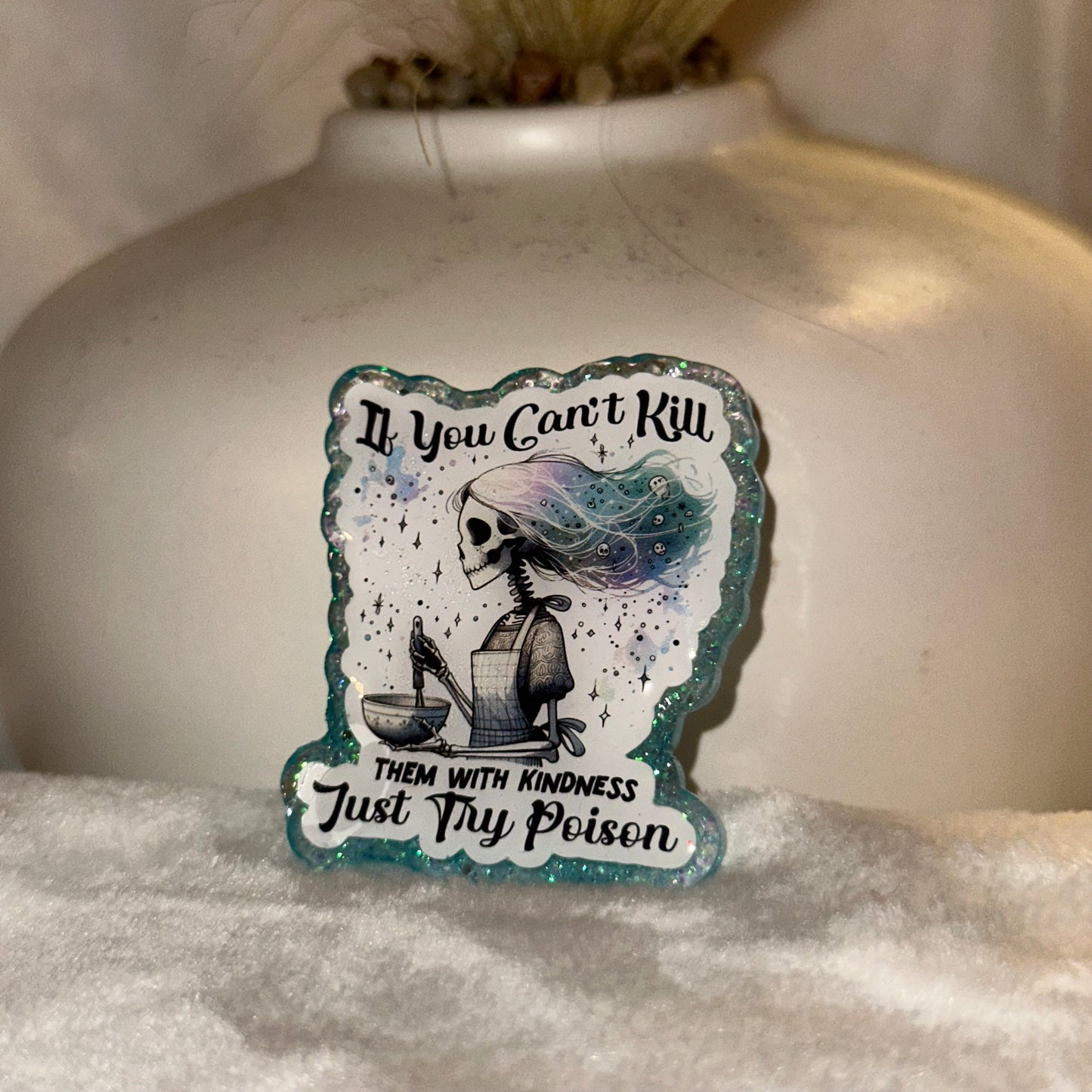Try Poison Badge Reel / Pop socket Topper