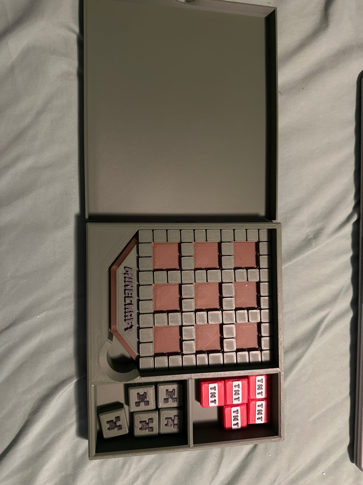 Minecraft Tic Tac Toe 3D Print - Random Color -MC