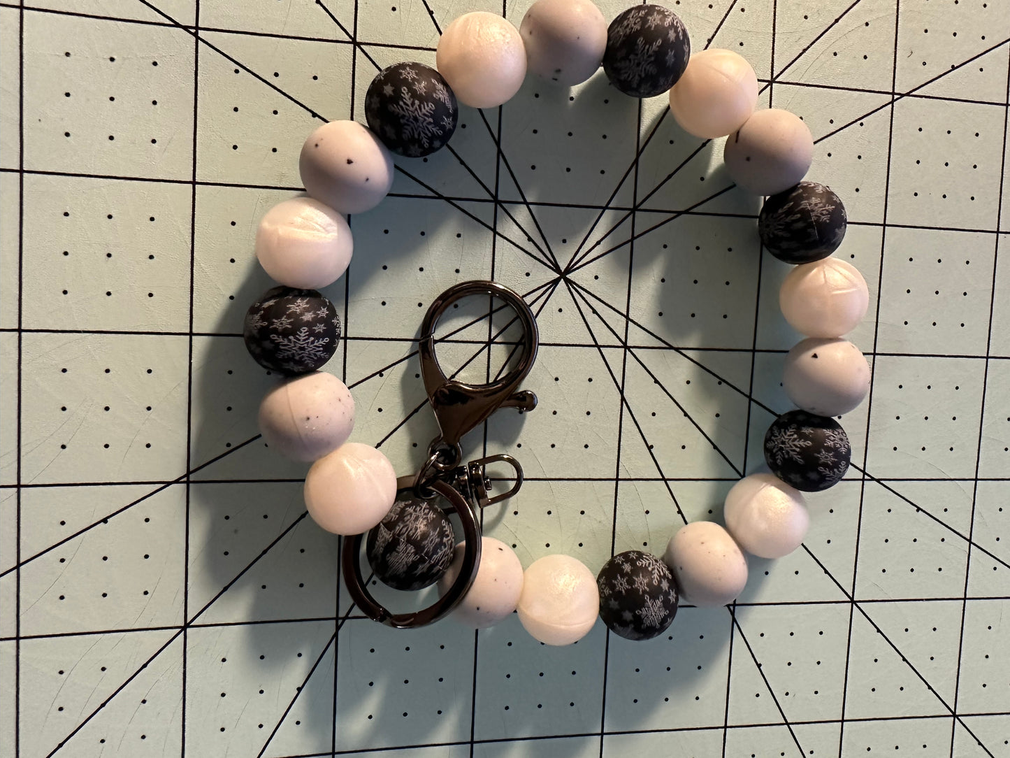 Beaded Silicone Wristlet