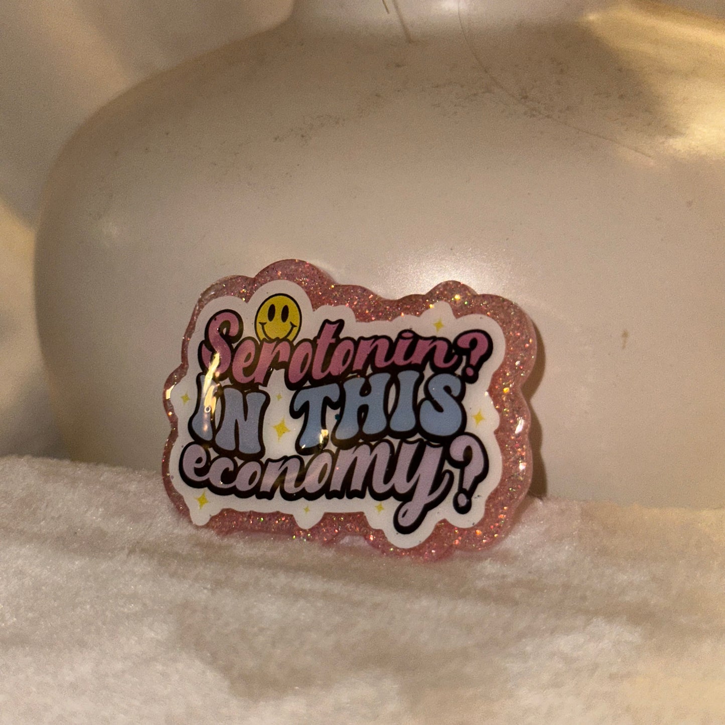 Serotonin Badge Reel / Pop socket Topper