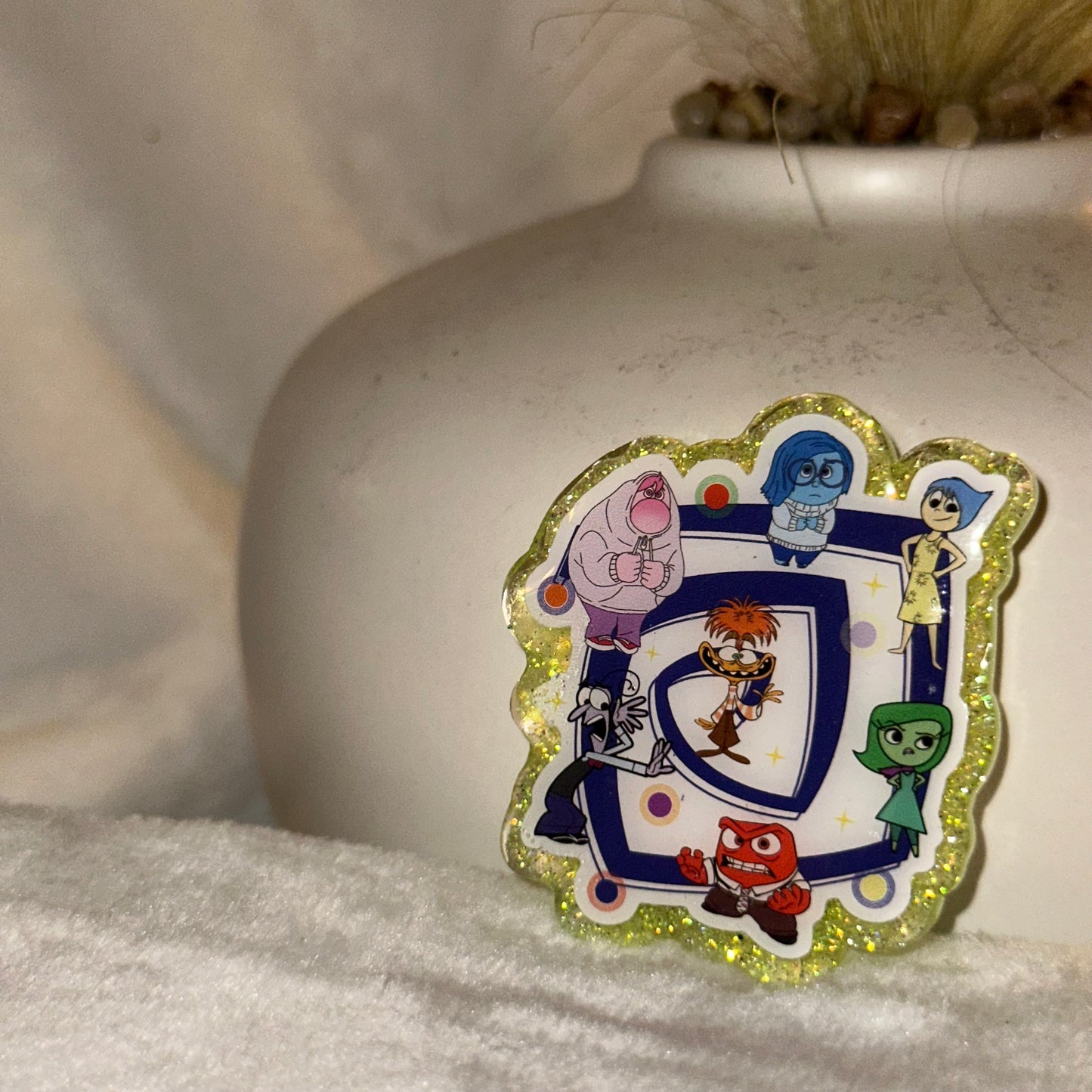Inside Out Badge Reel / Pop socket Topper