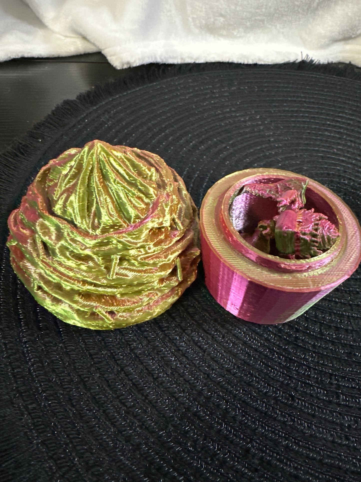 Small Cupcake And Matching Cupcake Dragon 3D Print - Random Color