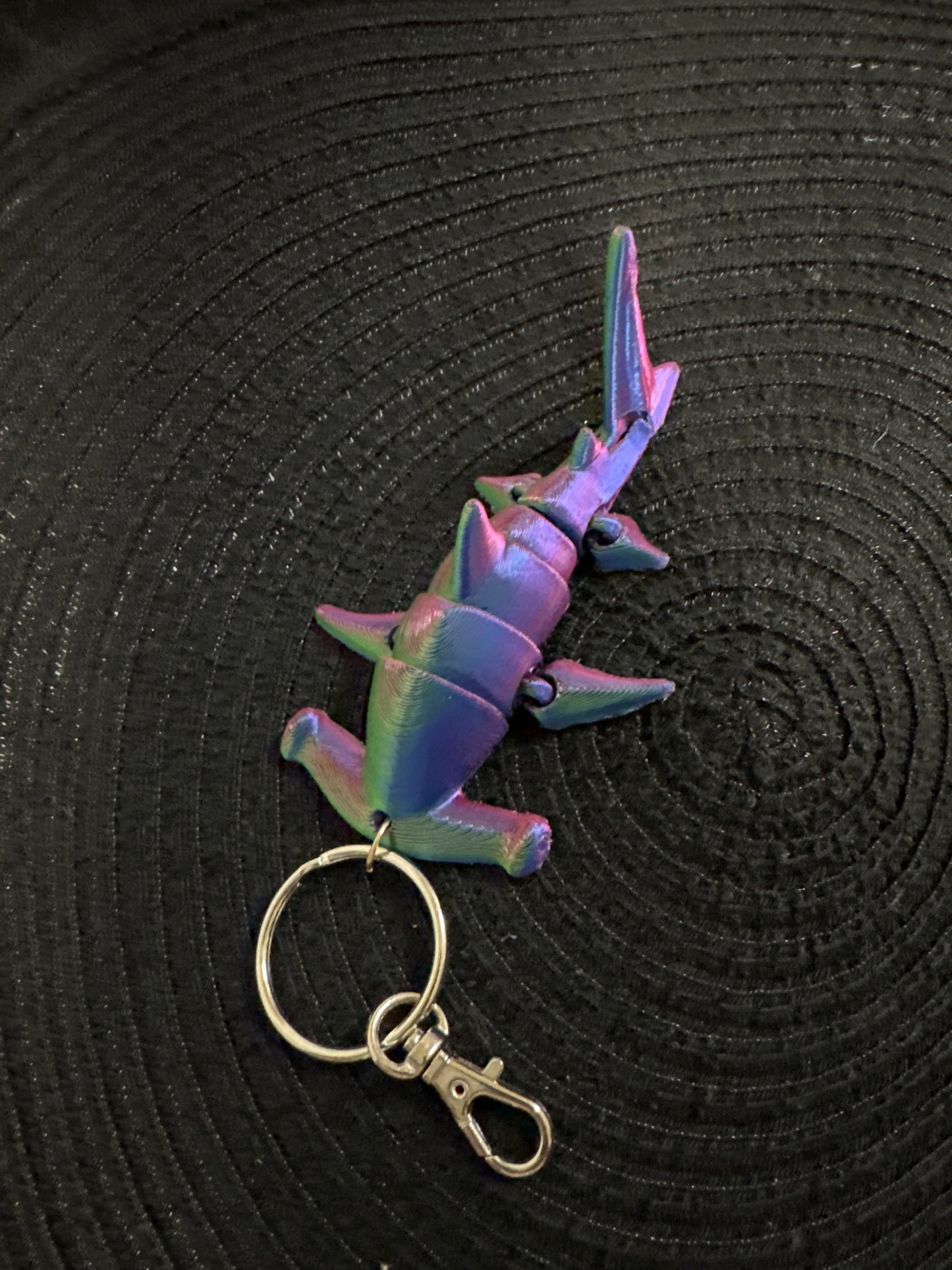 Hammerhead Shark Keychain 3D Print - Random Color