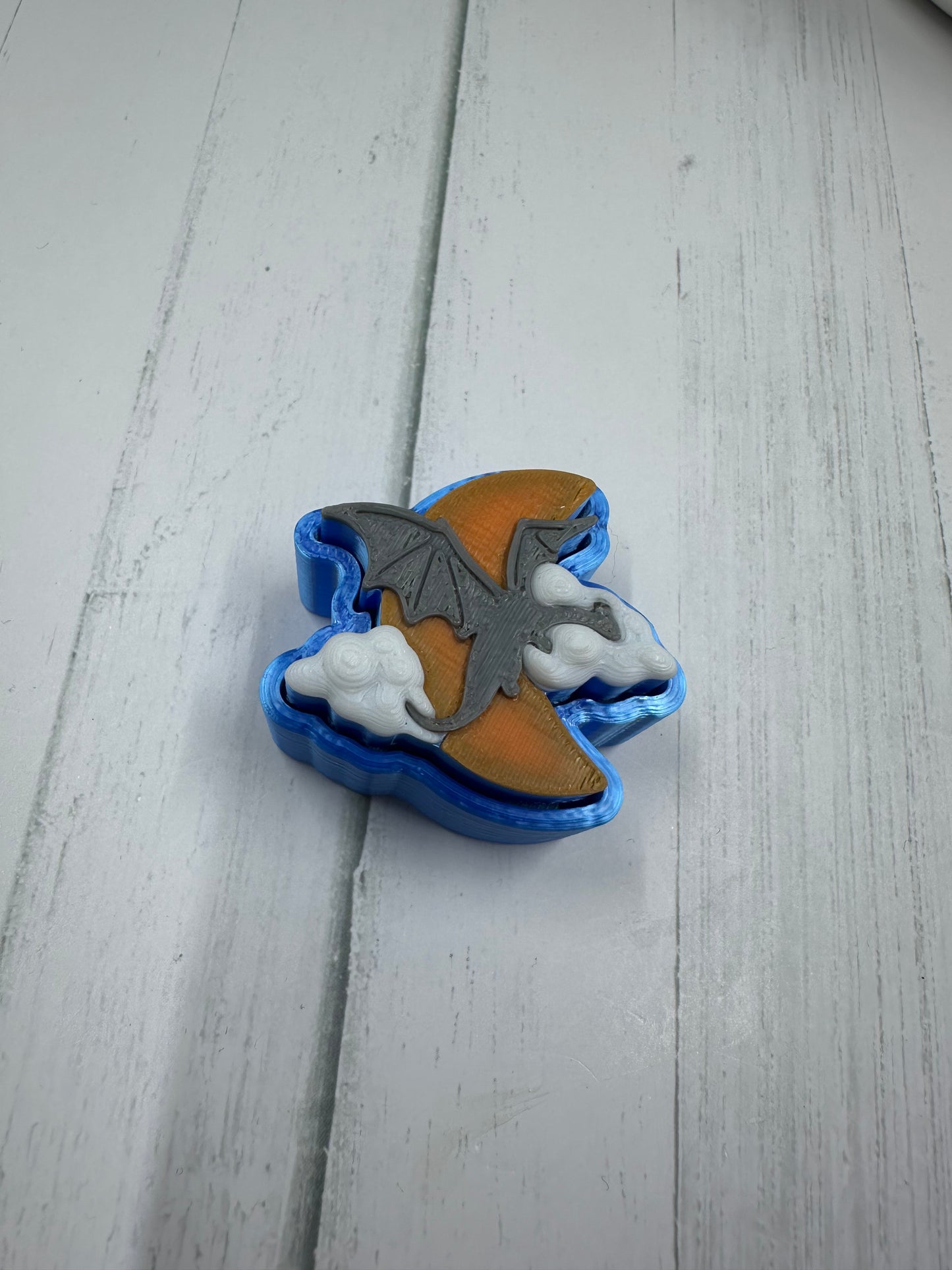 Dragon And Moon 3D Printed Clicker - Random Color