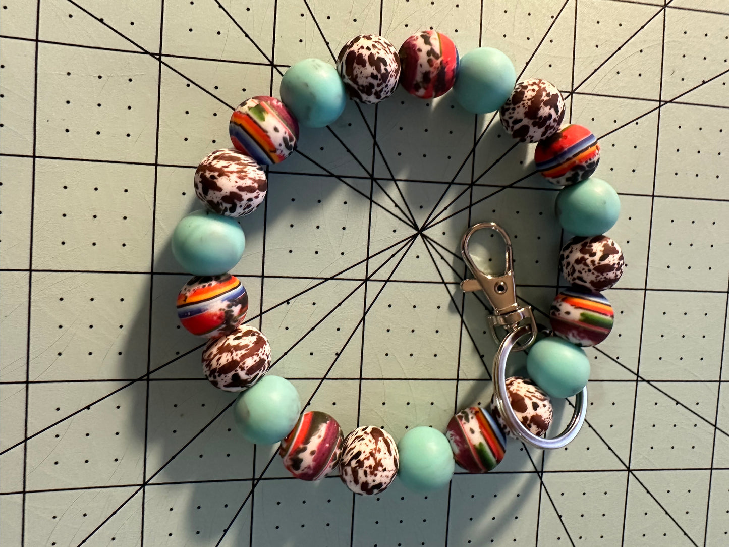 Beaded Silicone Wristlet
