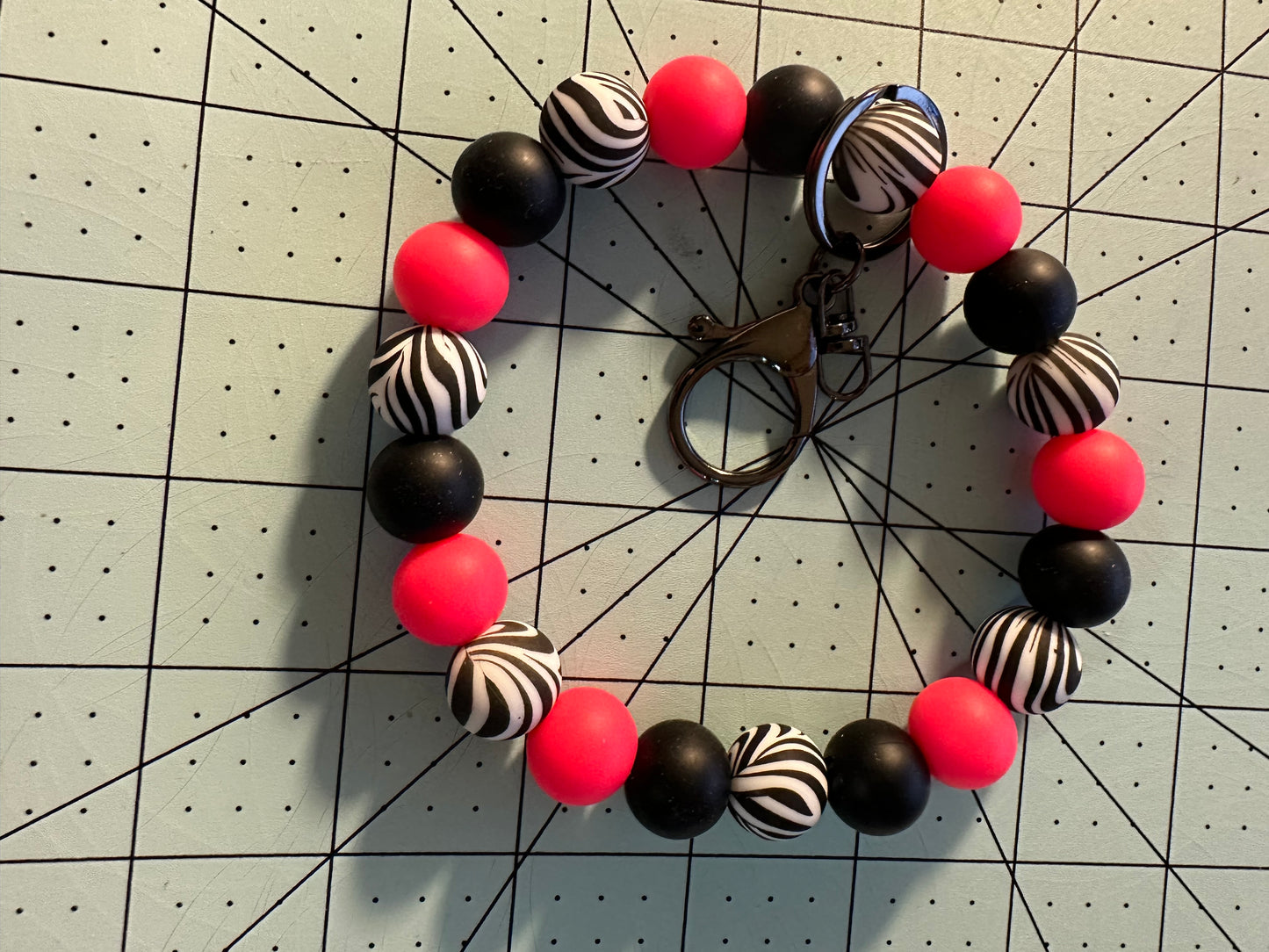 Beaded Silicone Wristlet