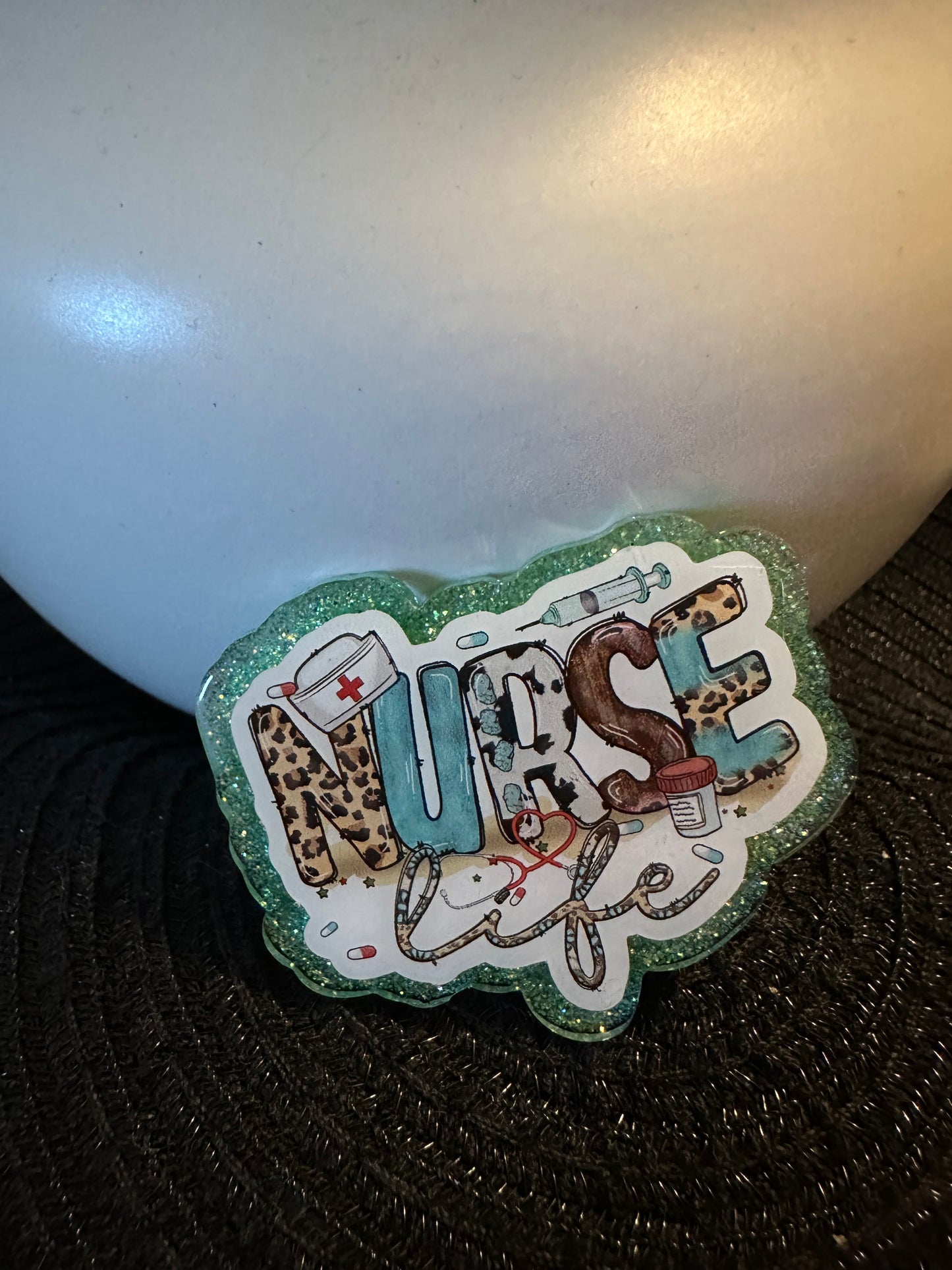 Nurse Life Badge Reel / Pop socket Topper