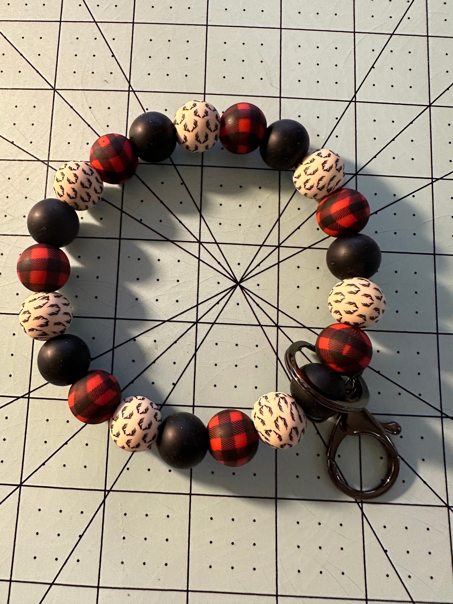 Beaded Silicone Wristlet