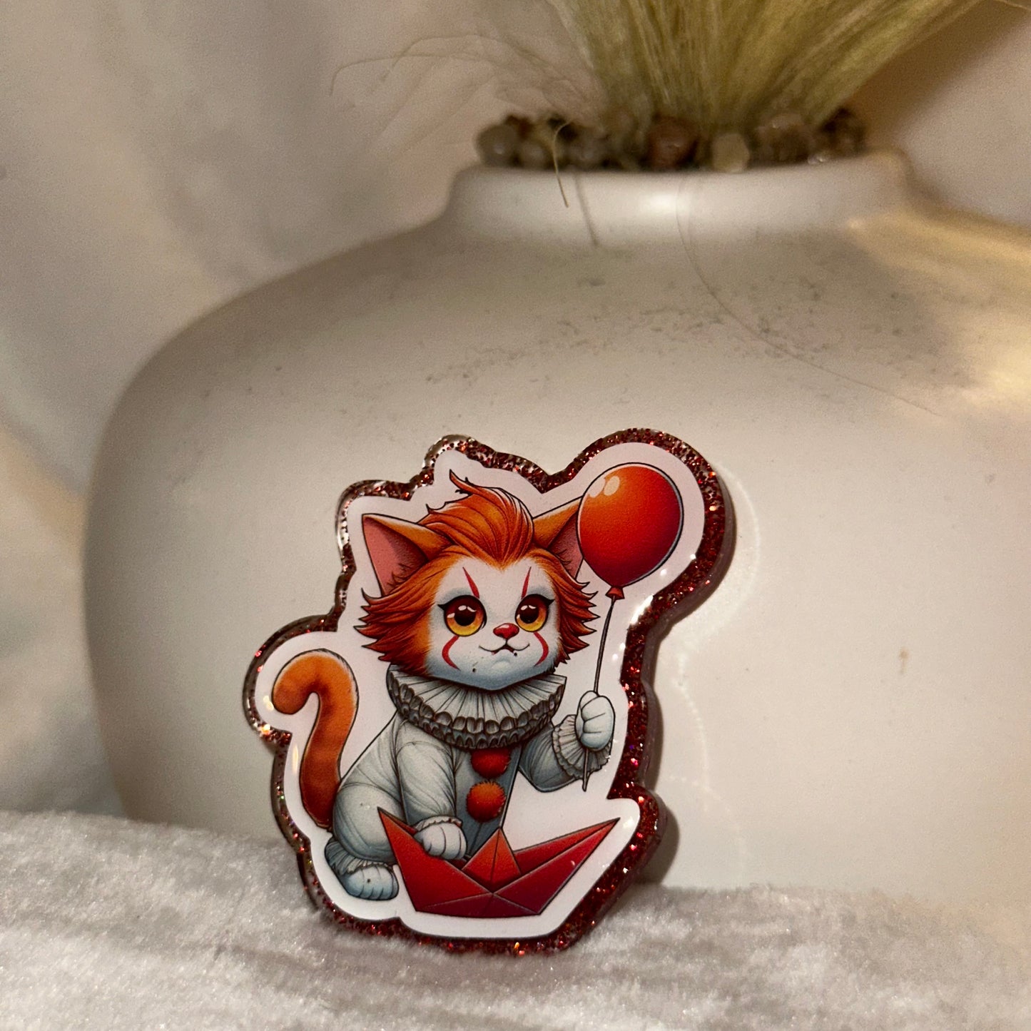 IT Cat Badge Reel / Pop socket Topper