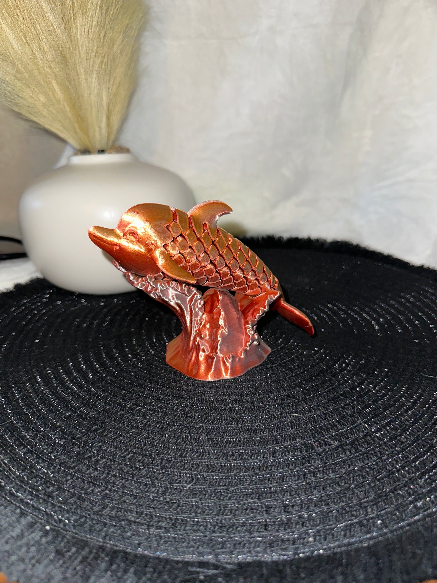 Dolphin With Stand 3D Print - Random Color