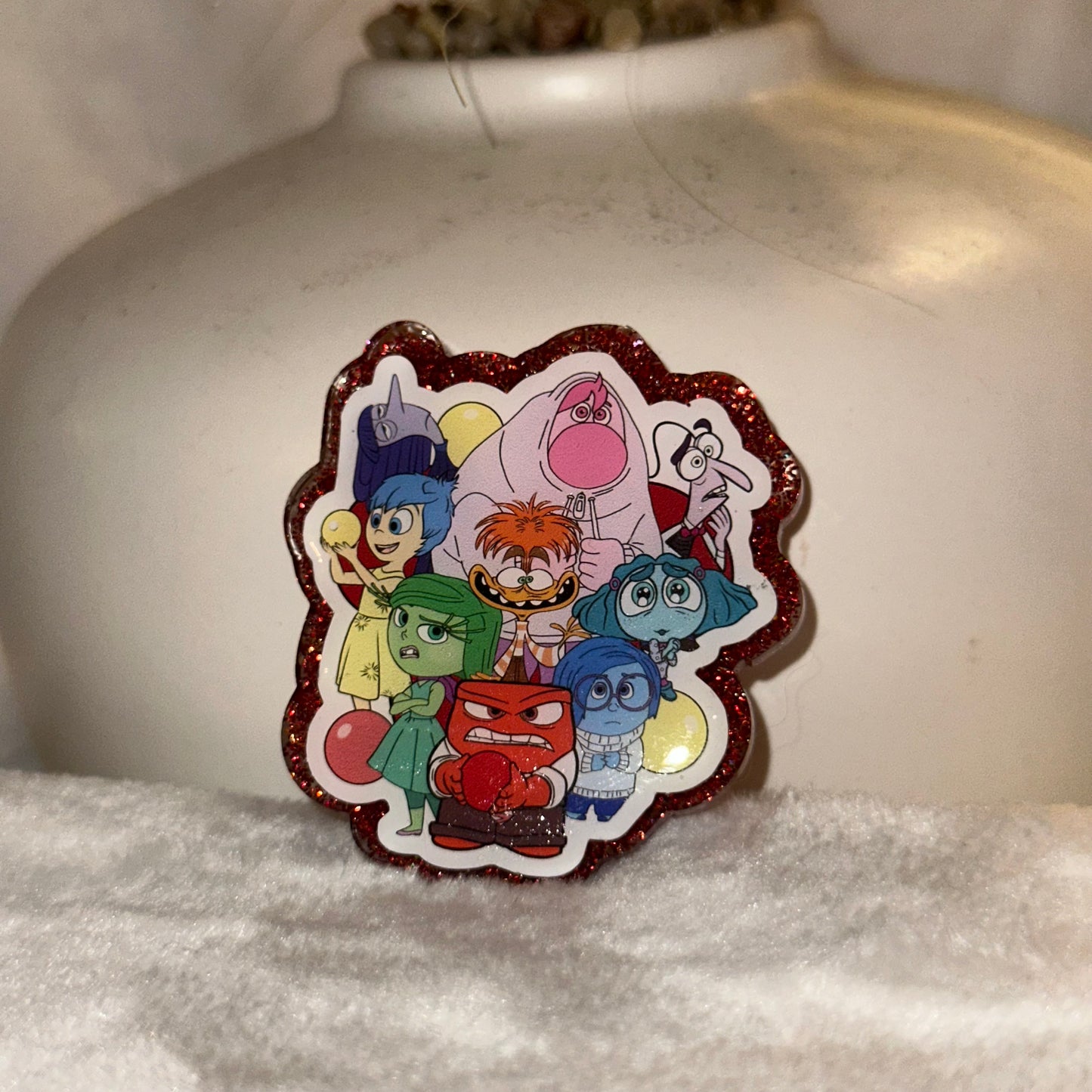 Inside Out Gang Badge Reel / Pop socket Topper