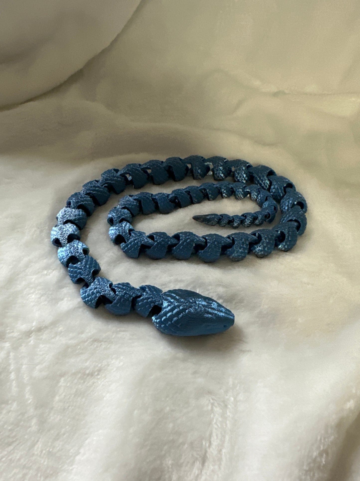 Snake With Eyes 3D Print - Random Color