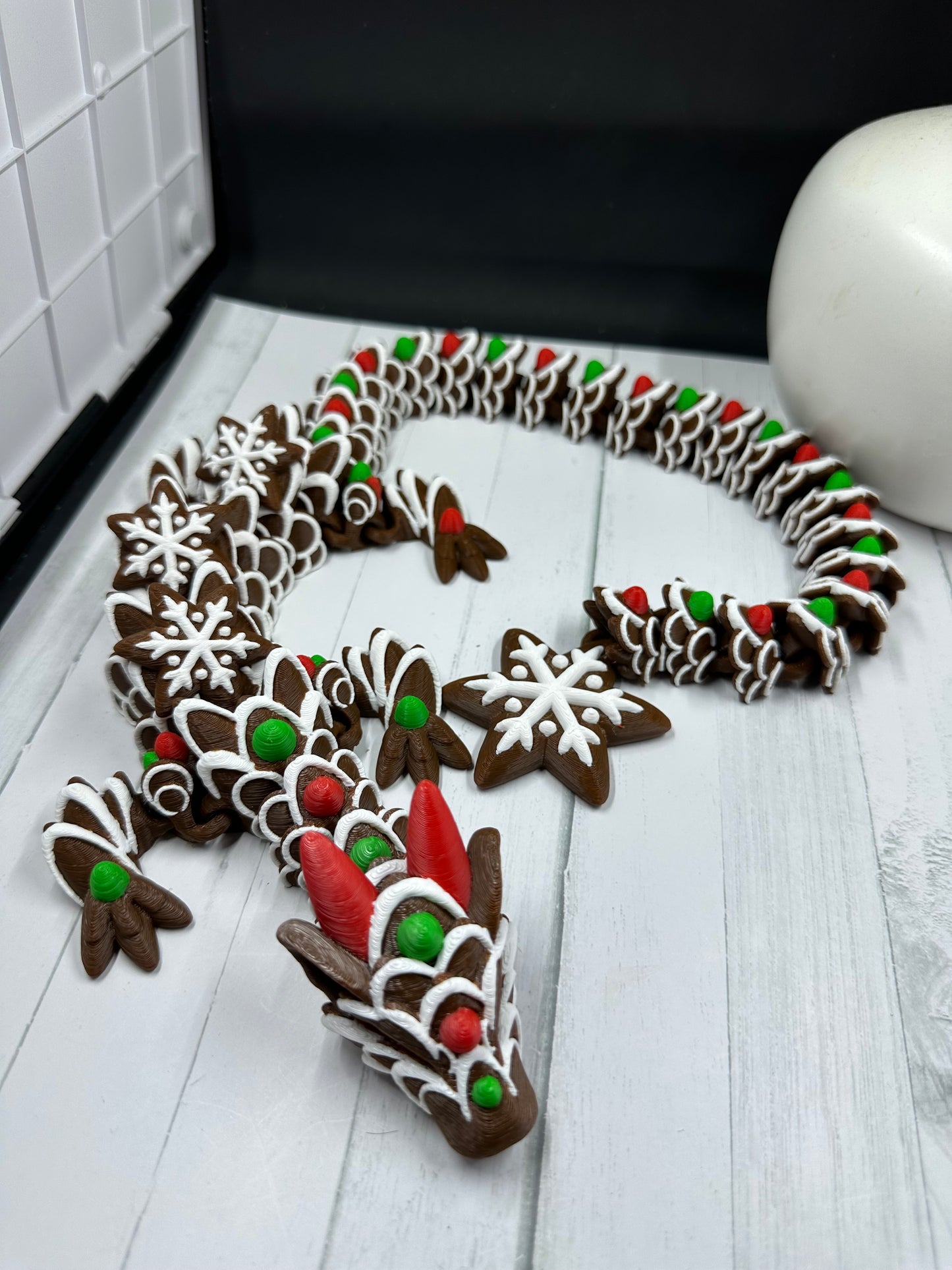 Gingerbread Cookie Dragon 3D Print - Random Color -Mc