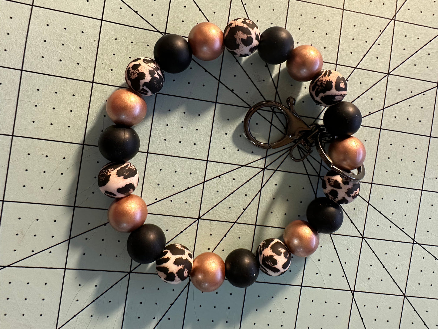 Beaded Silicone Wristlet