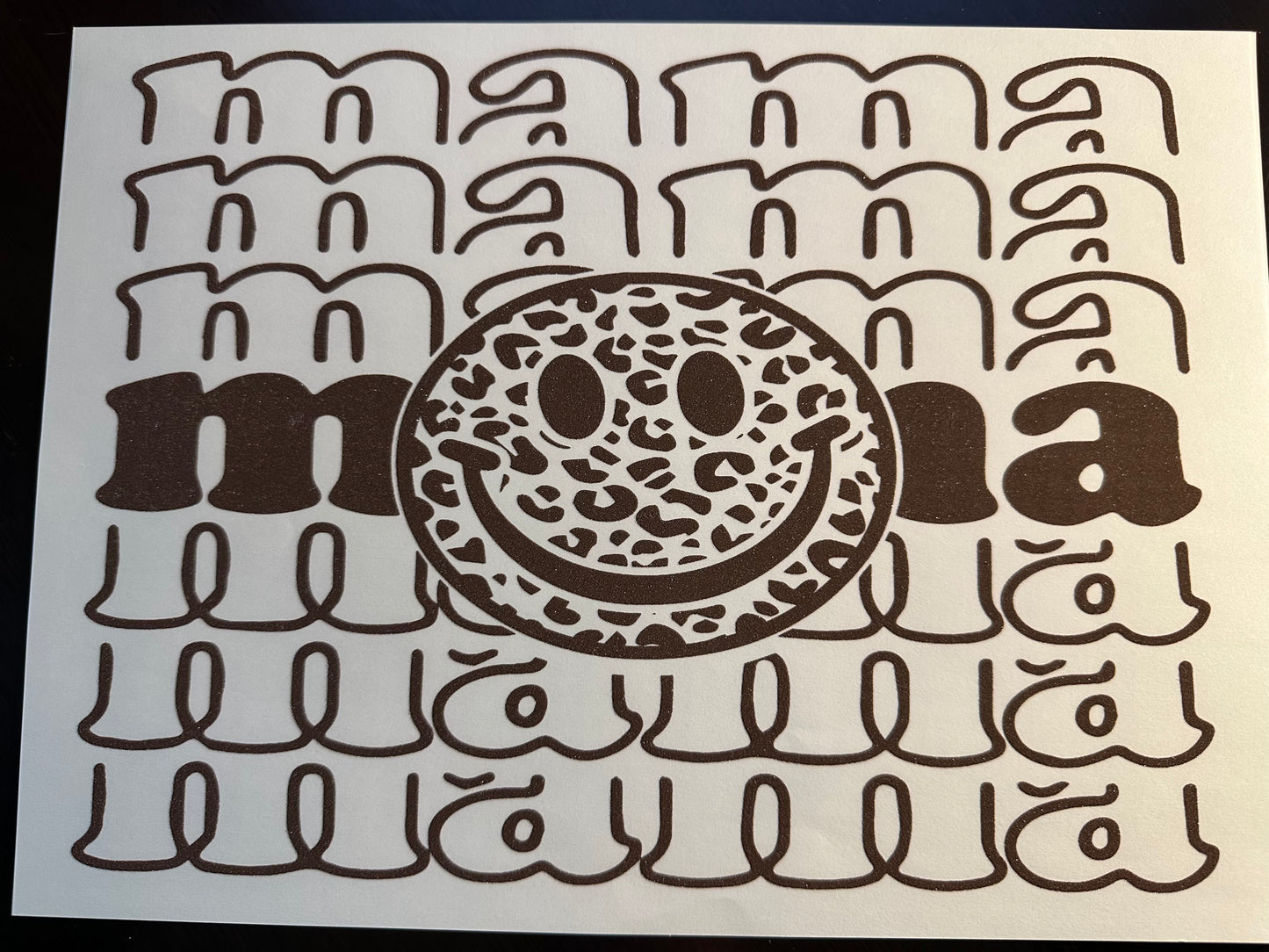Mama ( Brown Ink) Adult T-Shirt