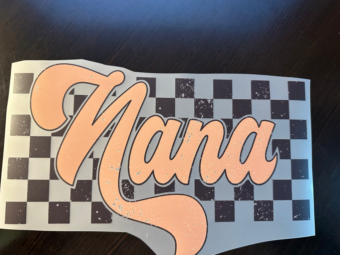 Checkered Nana Adult T-Shirt
