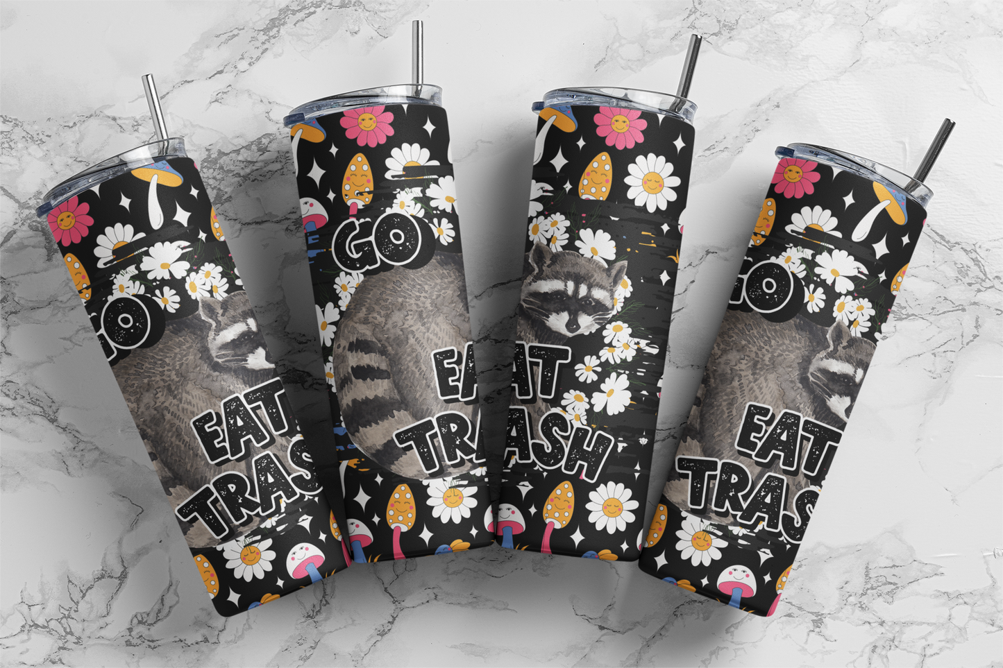 Go Eat Trash 20 Ounce Sublimation Tumbler