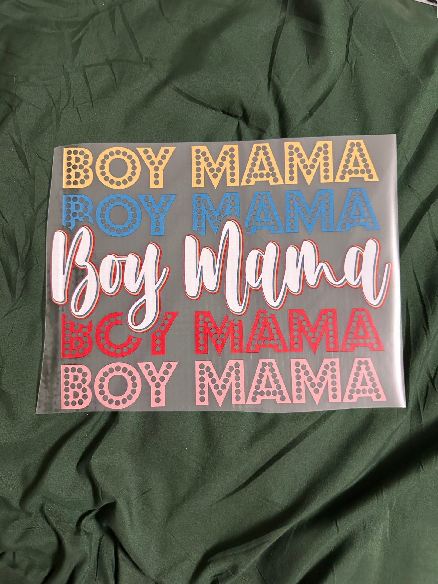 Boy Mama Stacked Adult T-Shirt