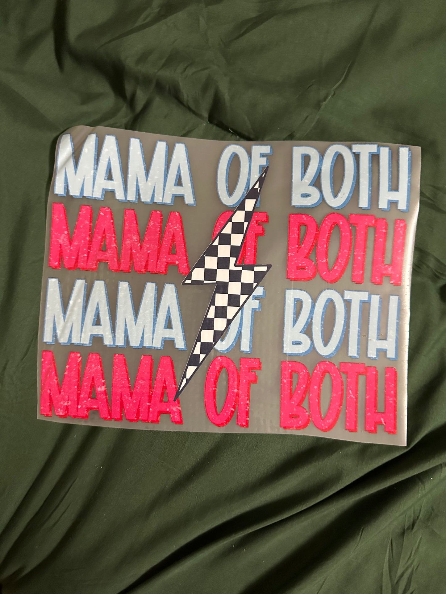 Mama Of Both Lighting Bolt Adult T-Shirt