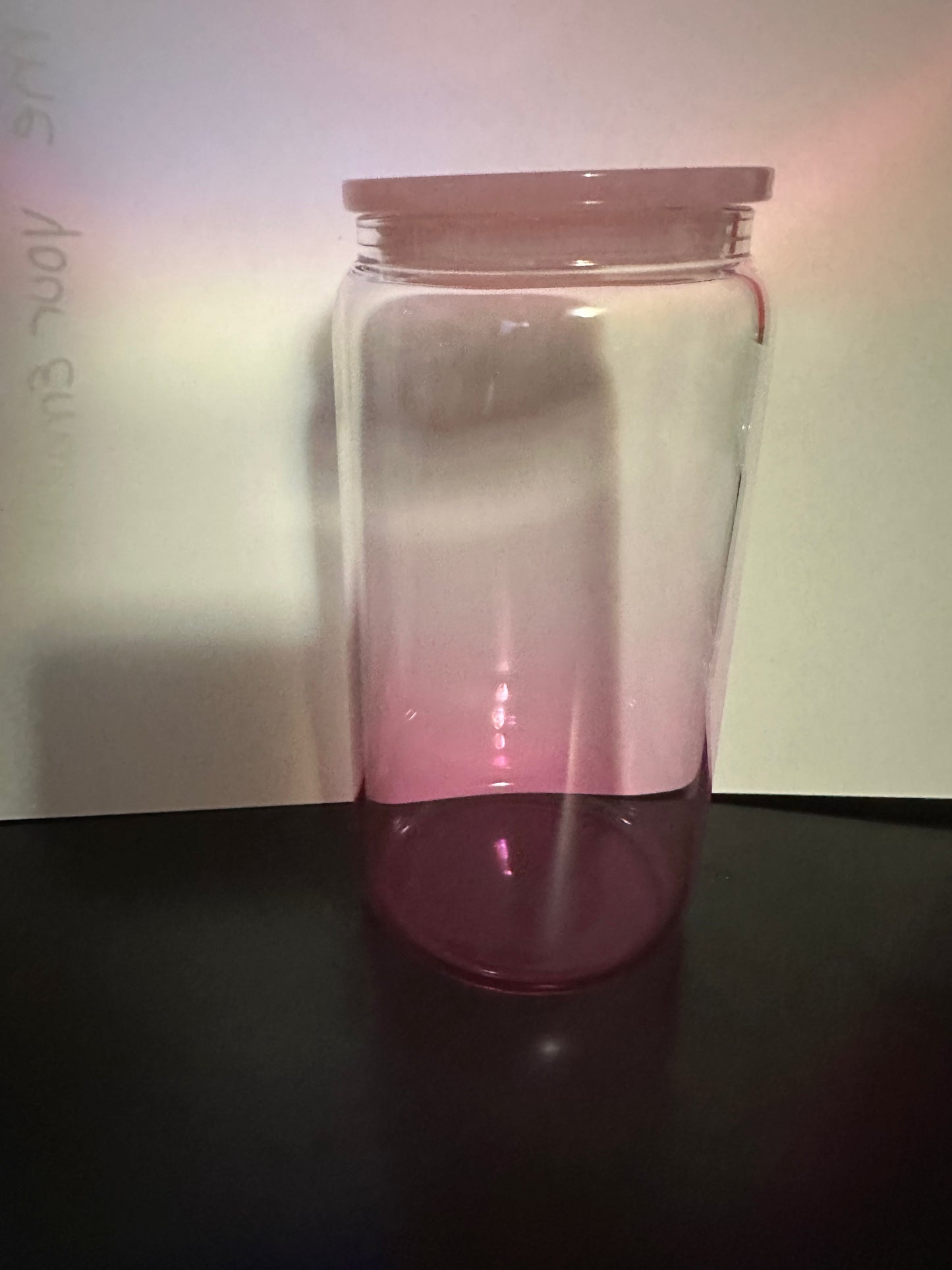 16 Ounce Jelly Ombre Glass Can- Design your own Cup