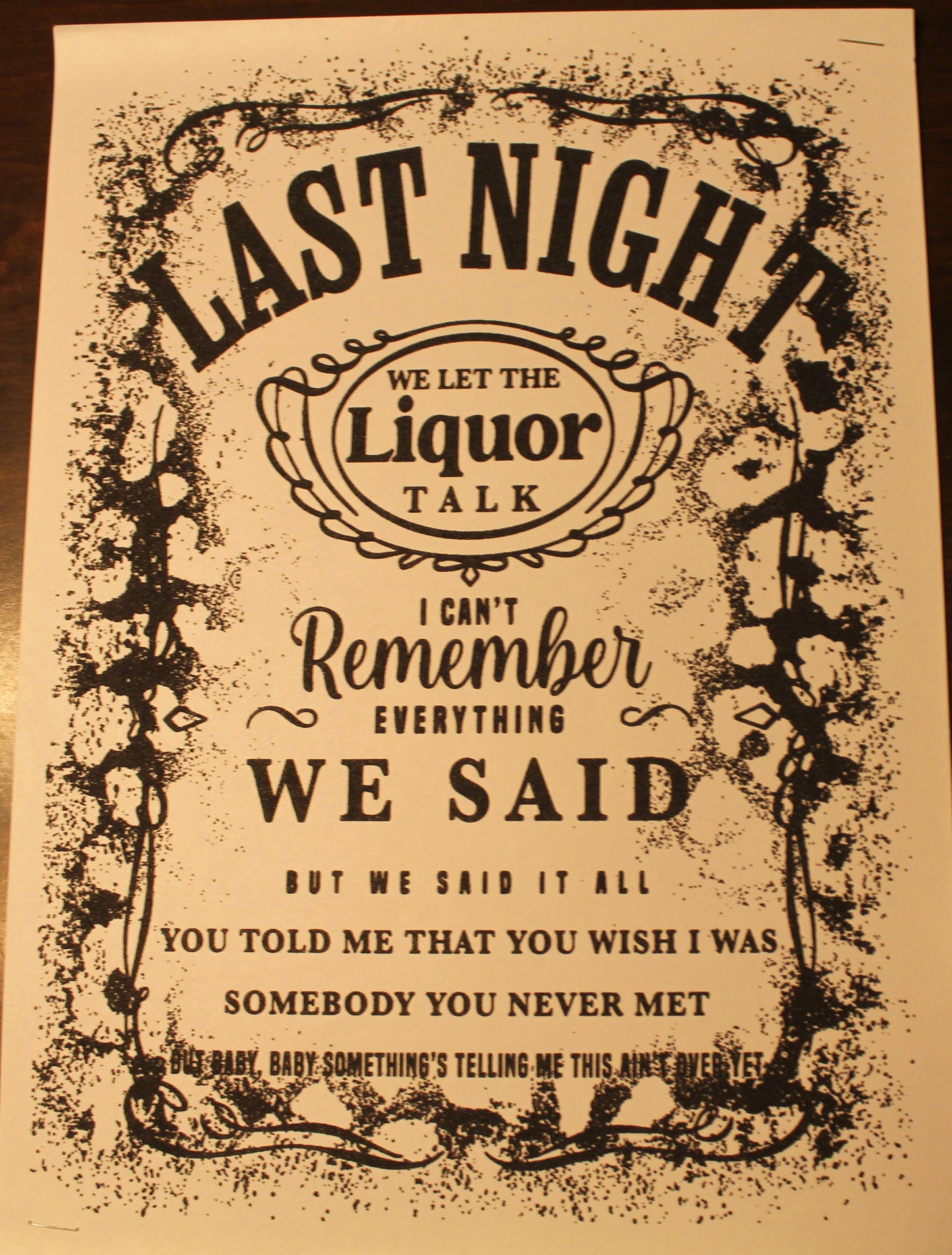 Last Night T-Shirt