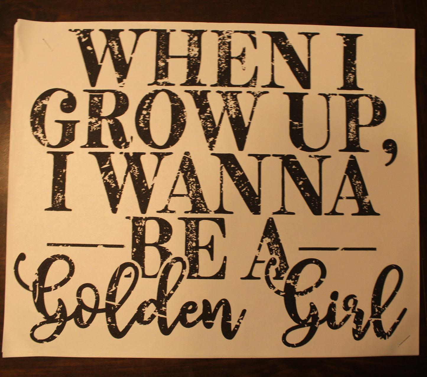 I Wanna Be A Golden Girl T-Shirt