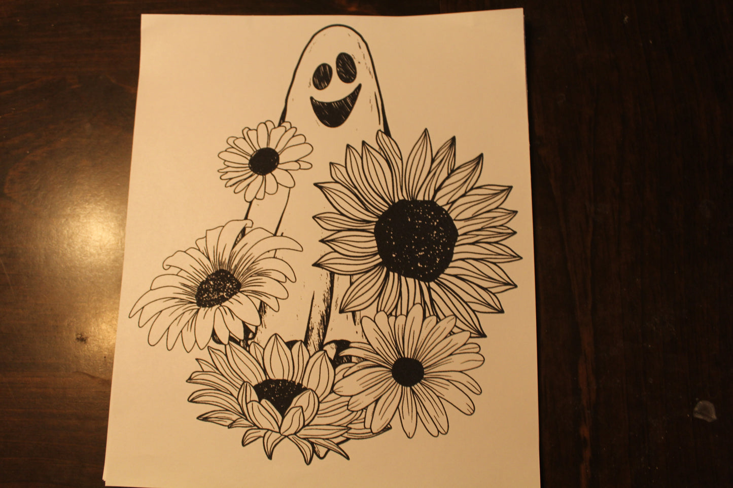 Floral Ghost T-Shirt