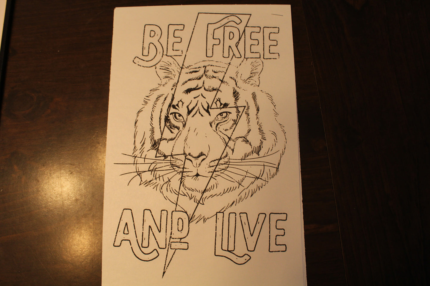 Be Free And Live Adult T-Shirt