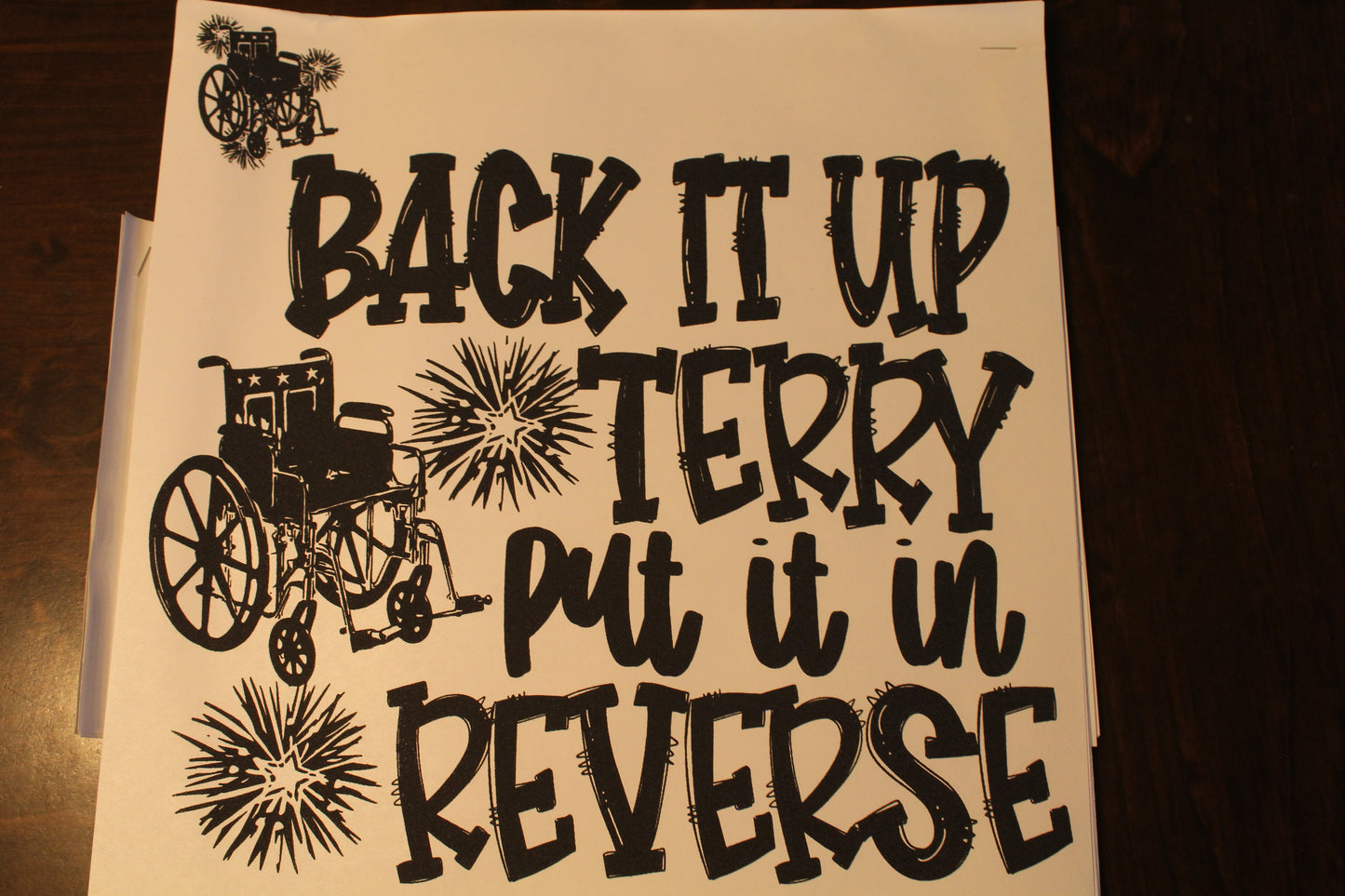 Back It Up Terry Adult T-Shirt