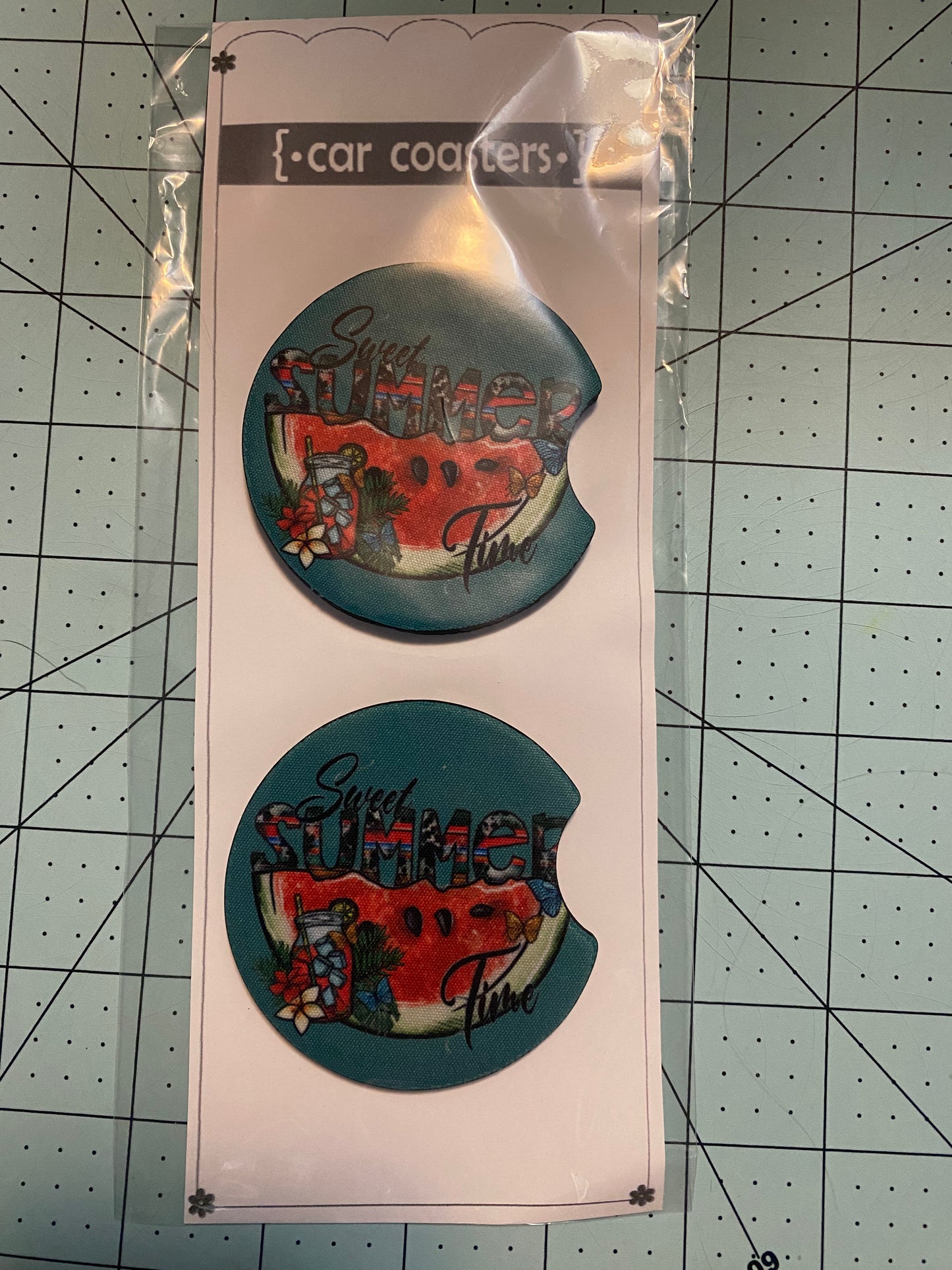 Neoprene Car Coaster Set of 2