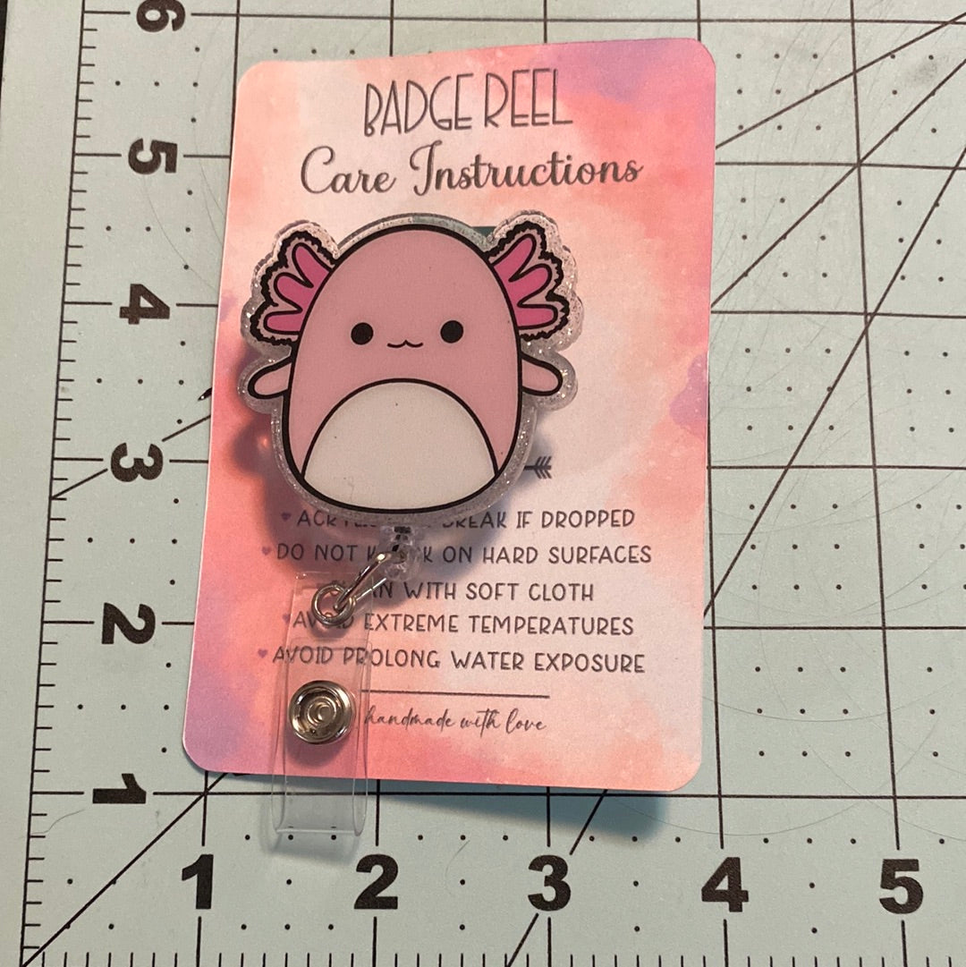 Axolotl Badge Reel