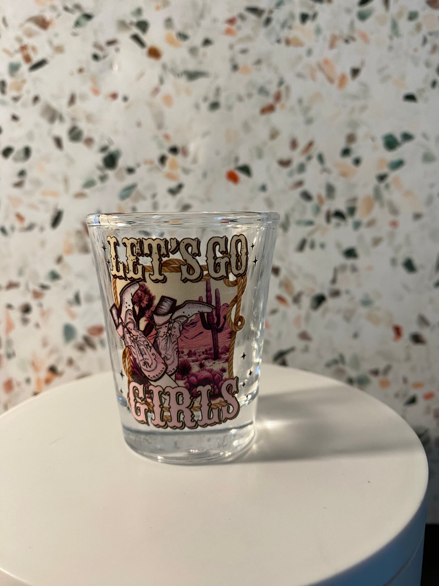 Lets Go Girls 1.5 ounce shot glass