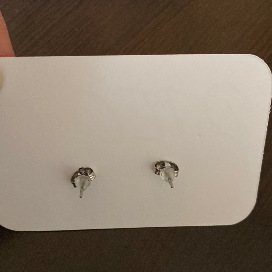 Ghost Face Post Back Earrings