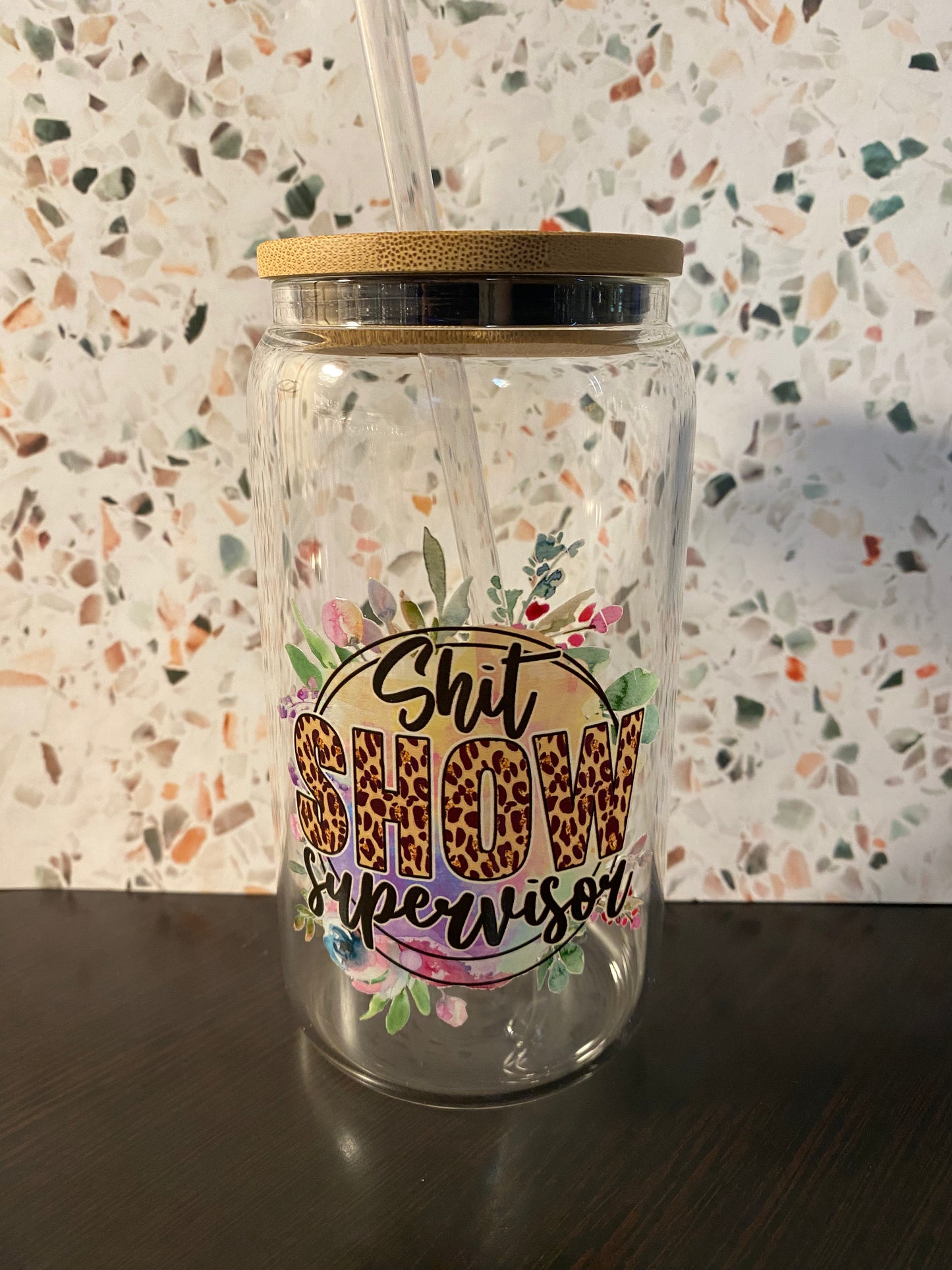 Shit Show Supervisor 16 Ounce Glass Libby’s