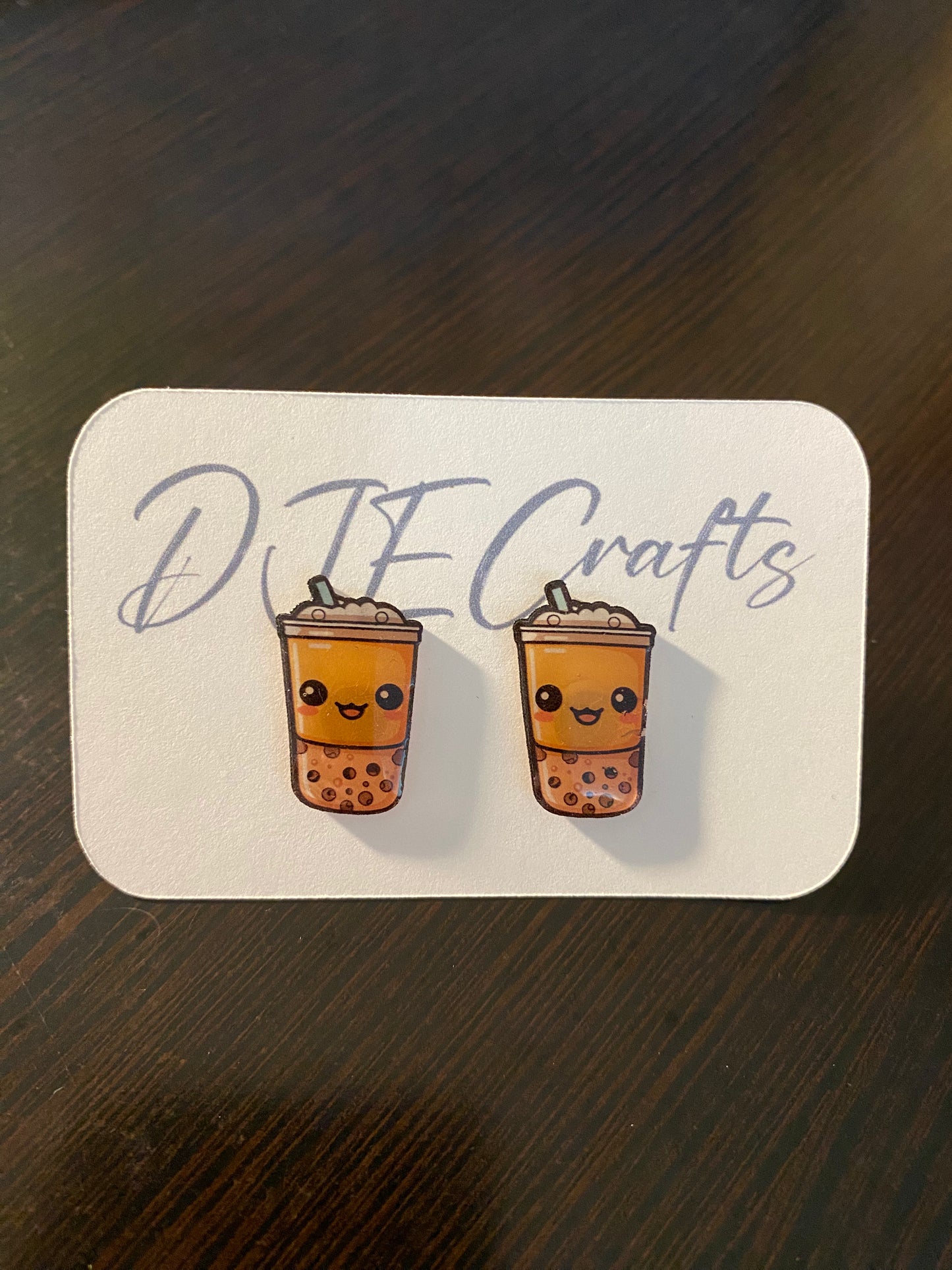 Boba Post Back Earrings
