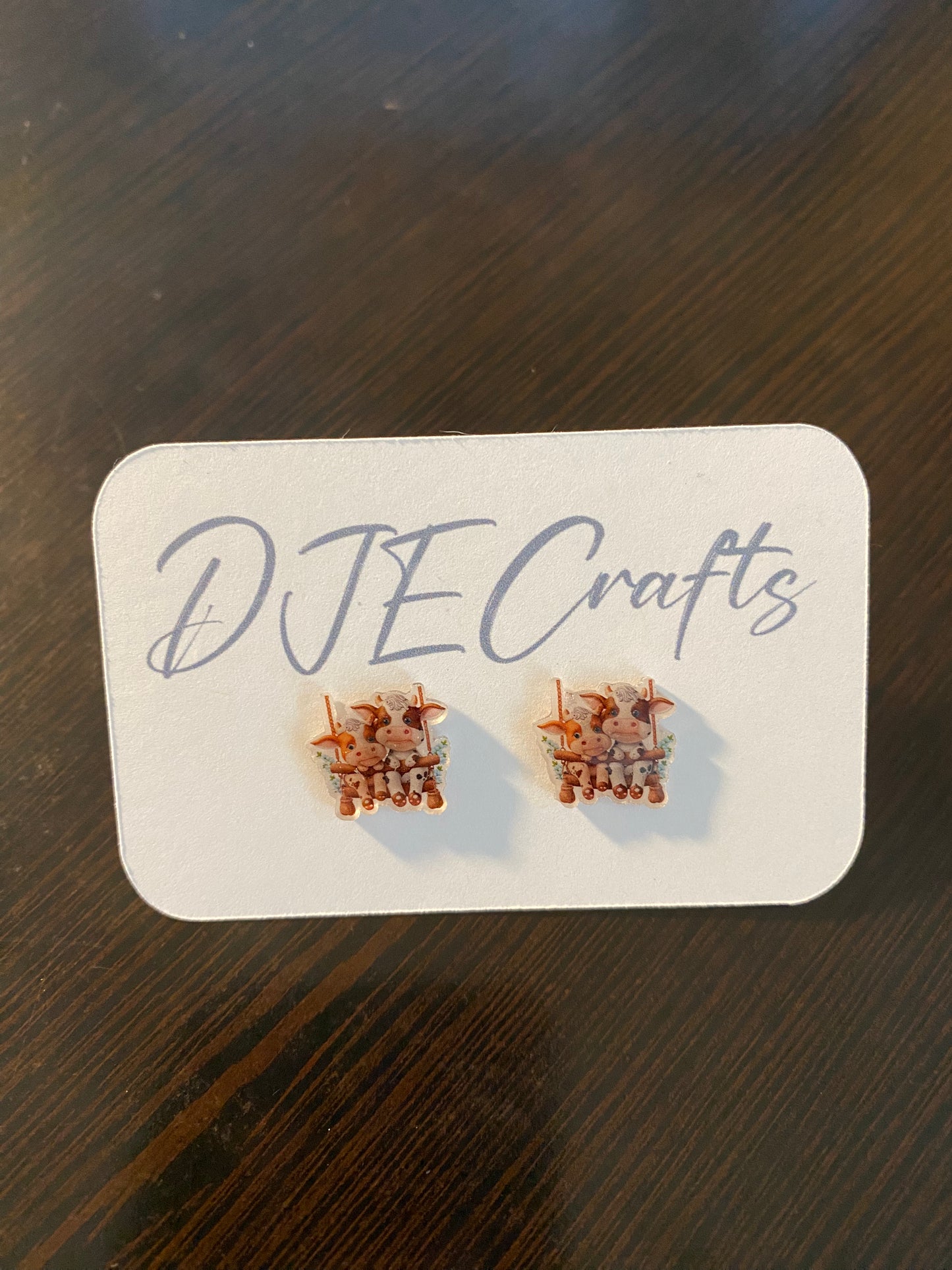 Cows #4 Post Back Earrings