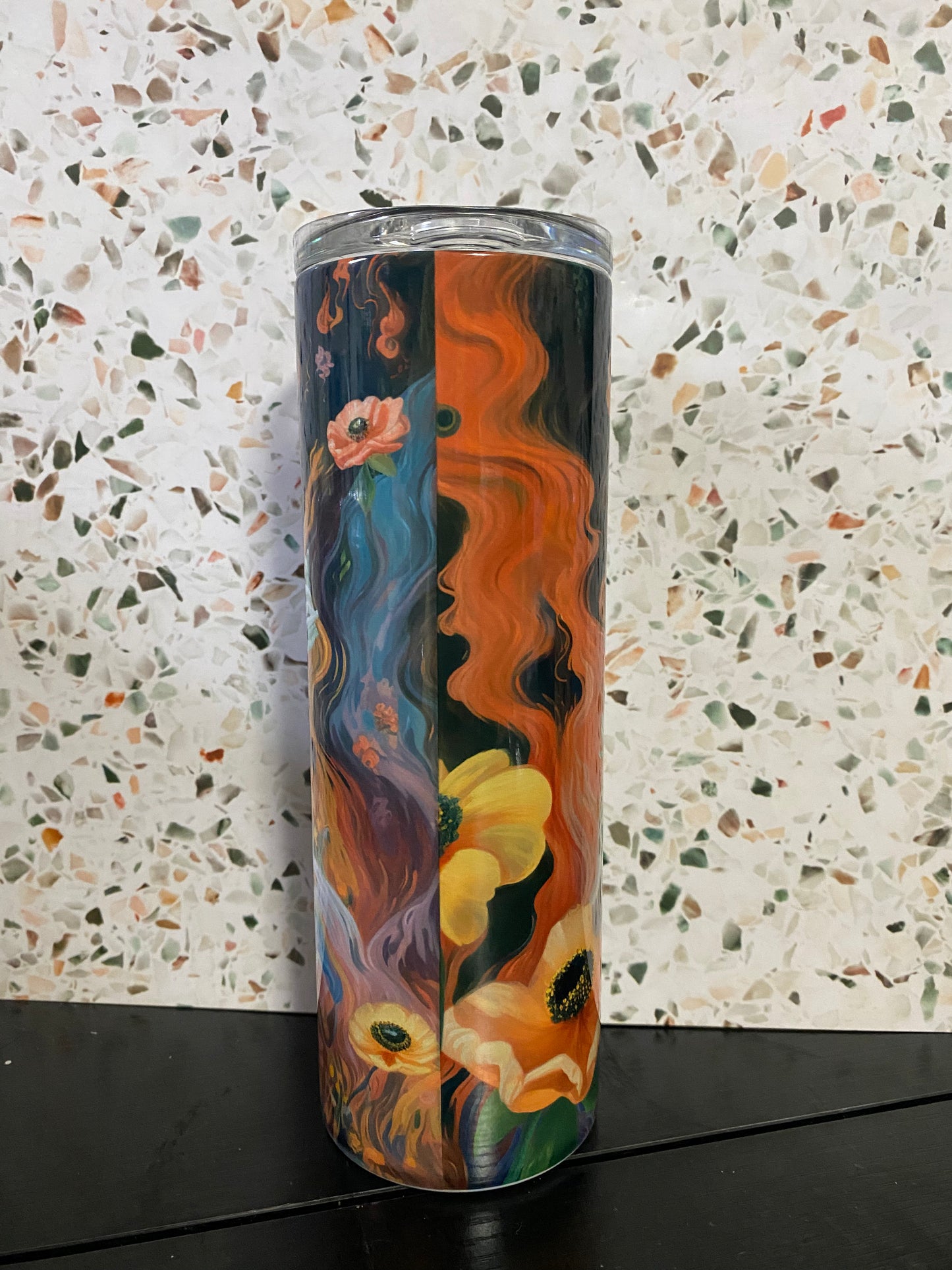 Floral Ghost 20 Ounce Sublimation Tumbler