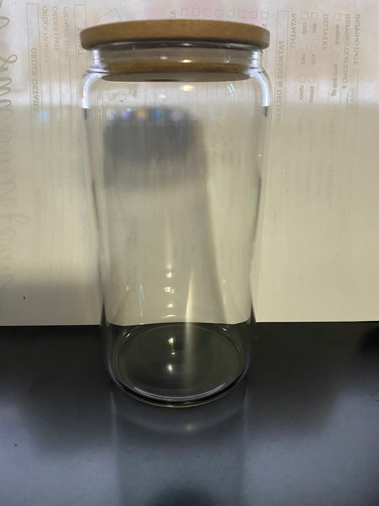 16 Ounce Glass Can- Design your own Cup
