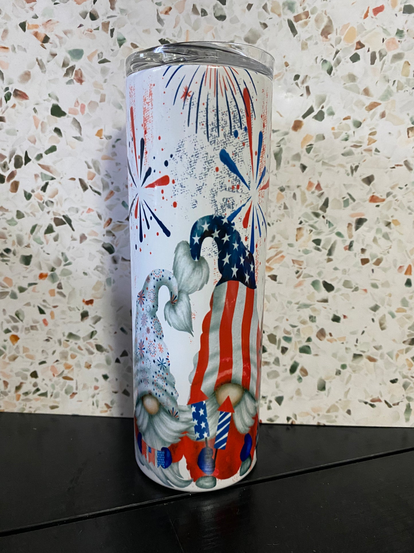 Patriotic Gnomes 20 Ounce Sublimation Tumbler
