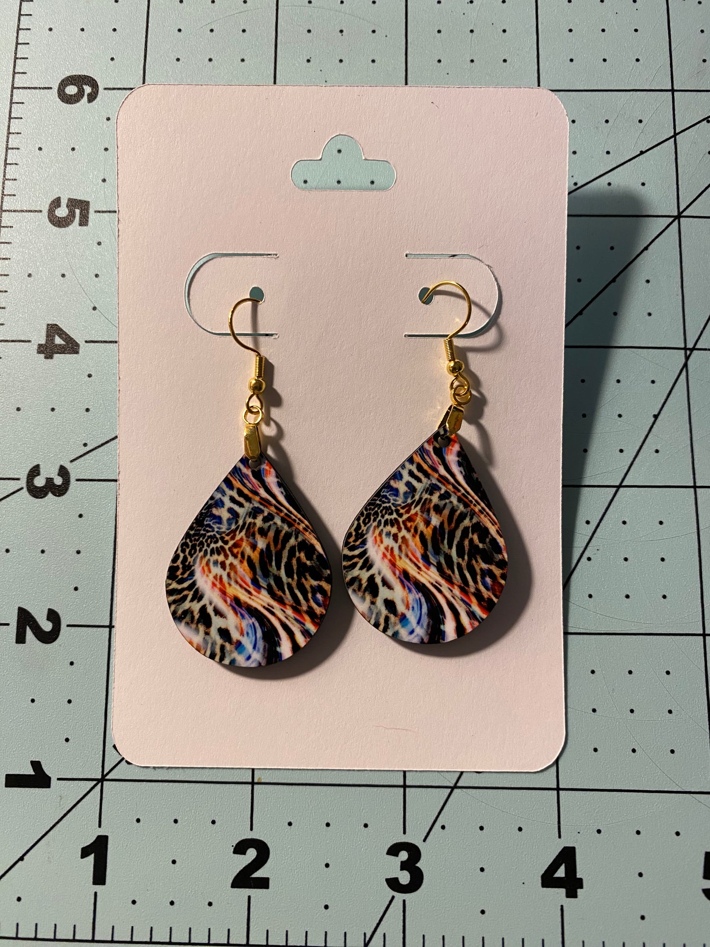 Colorful Leopard Dangle Earrings