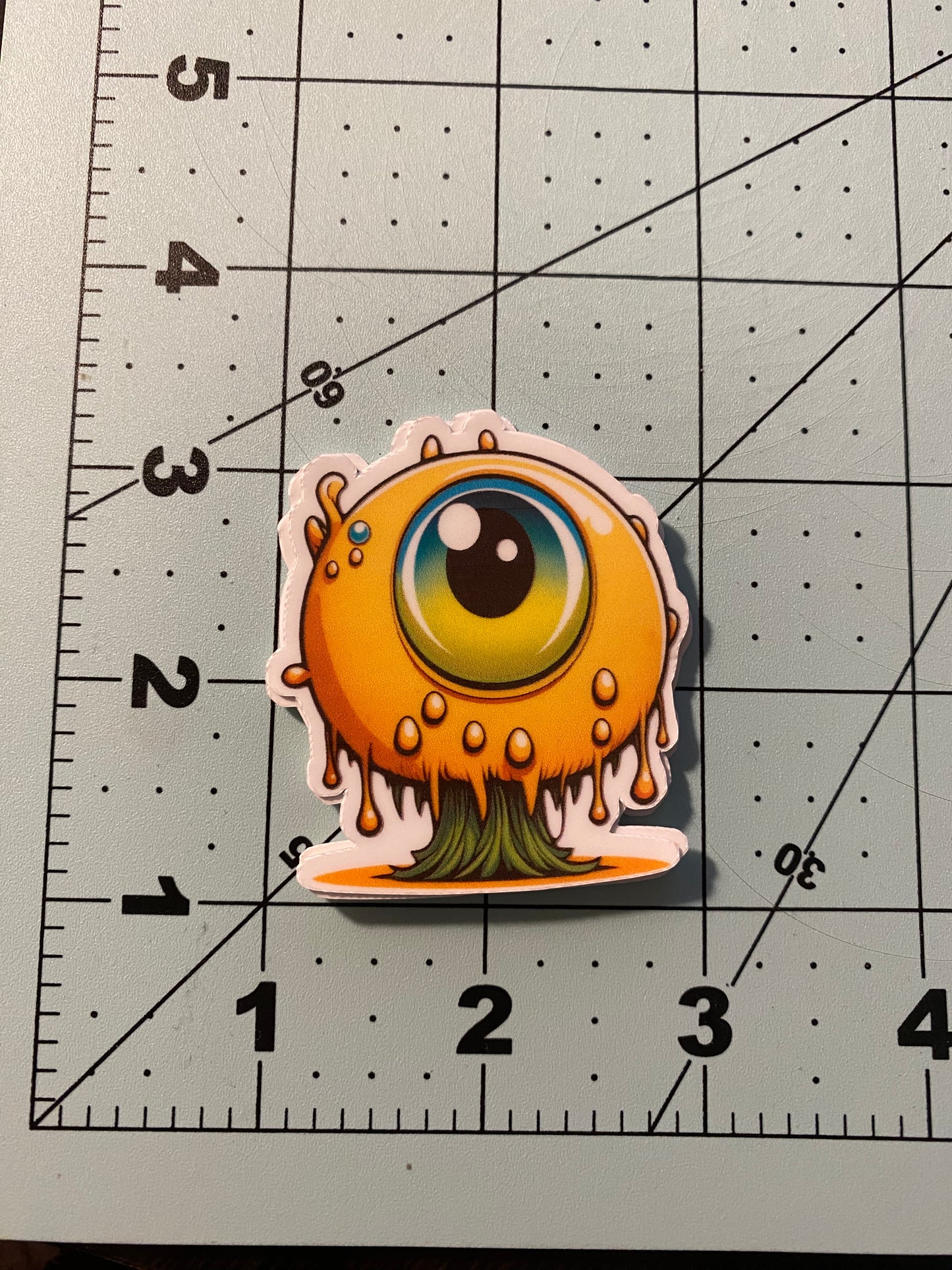 Orange Monster Sticker