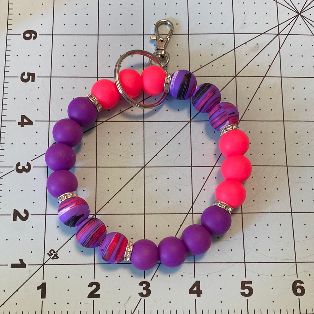 Beaded Silicone Wristlet