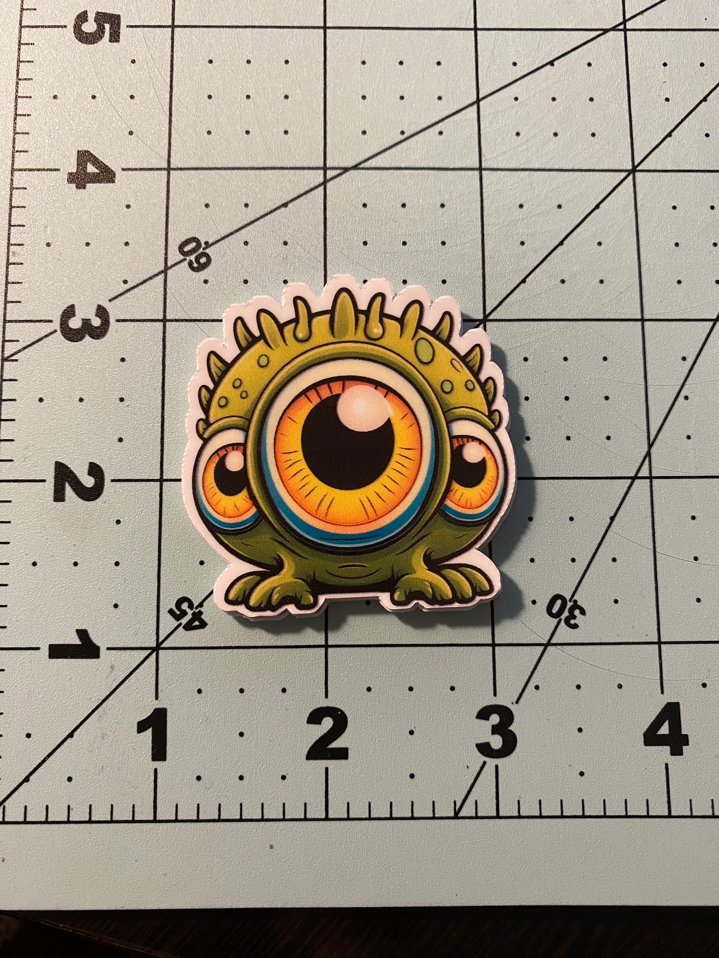 Three Eyed Monster Sticker