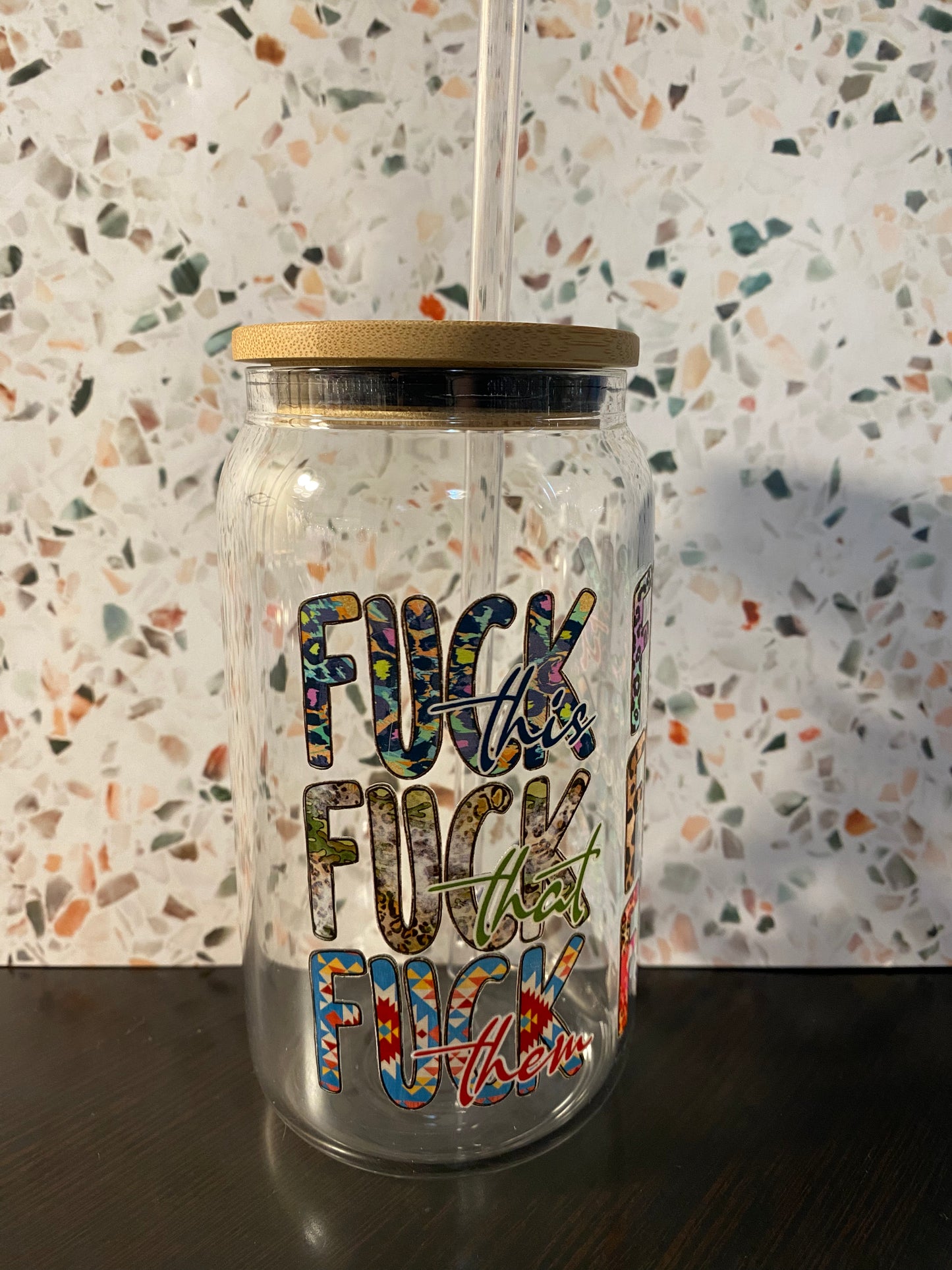 Fuck This 16 Ounce Glass Libby’s