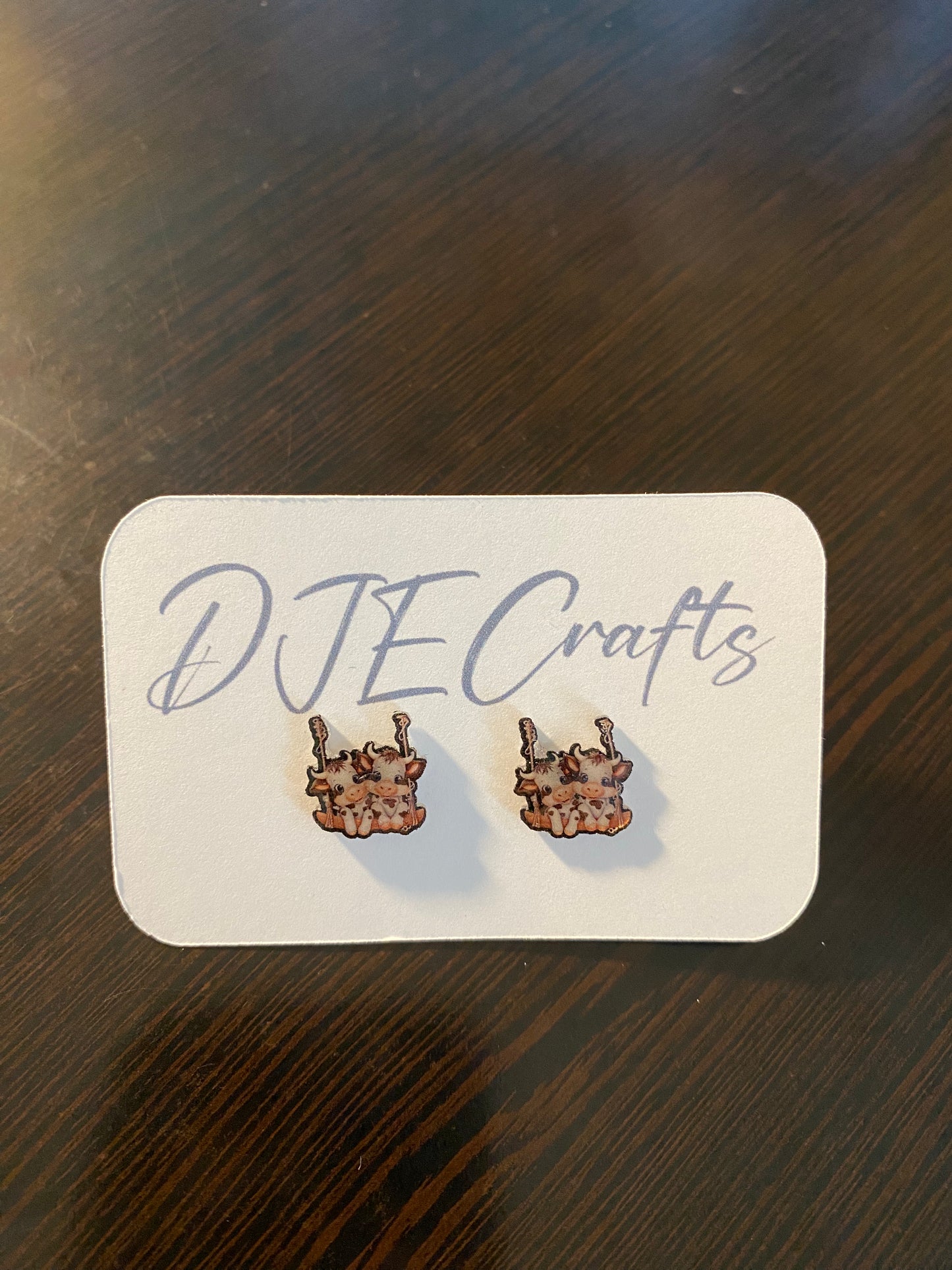 Cows Post Back Earrings